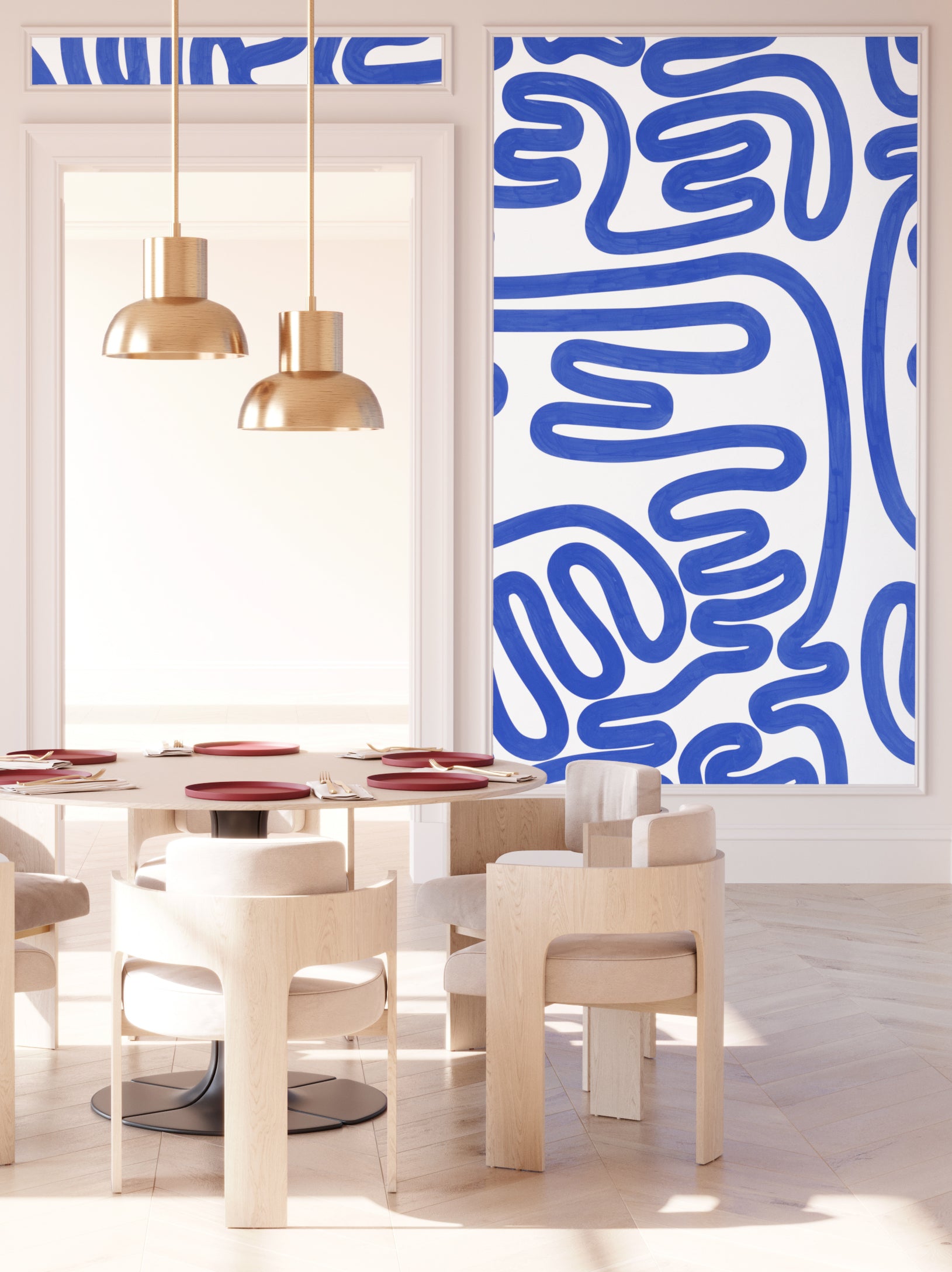 Infinito© Mural Wallpaper in Navy