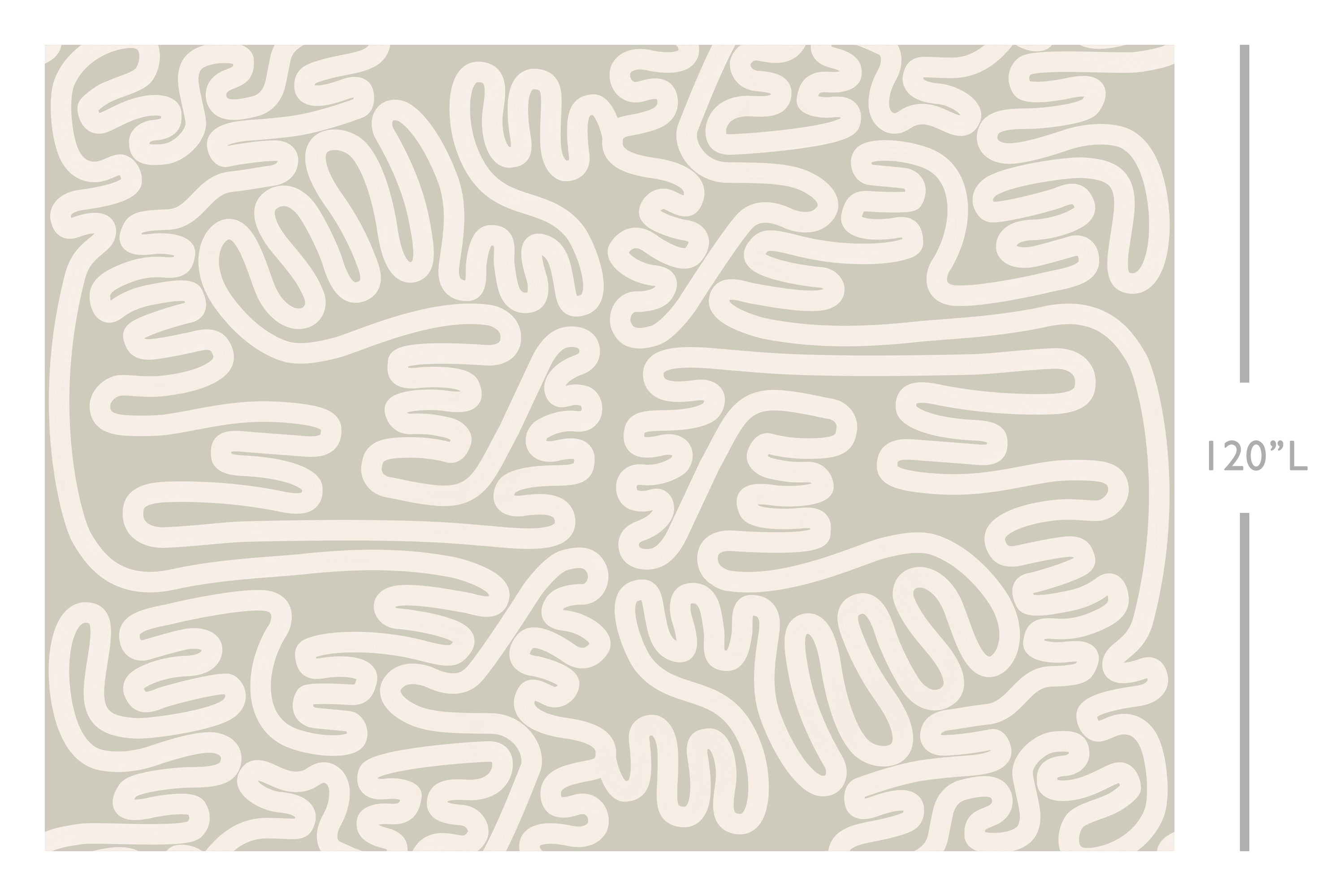 Infinito© Mural Wallpaper in Soapstone