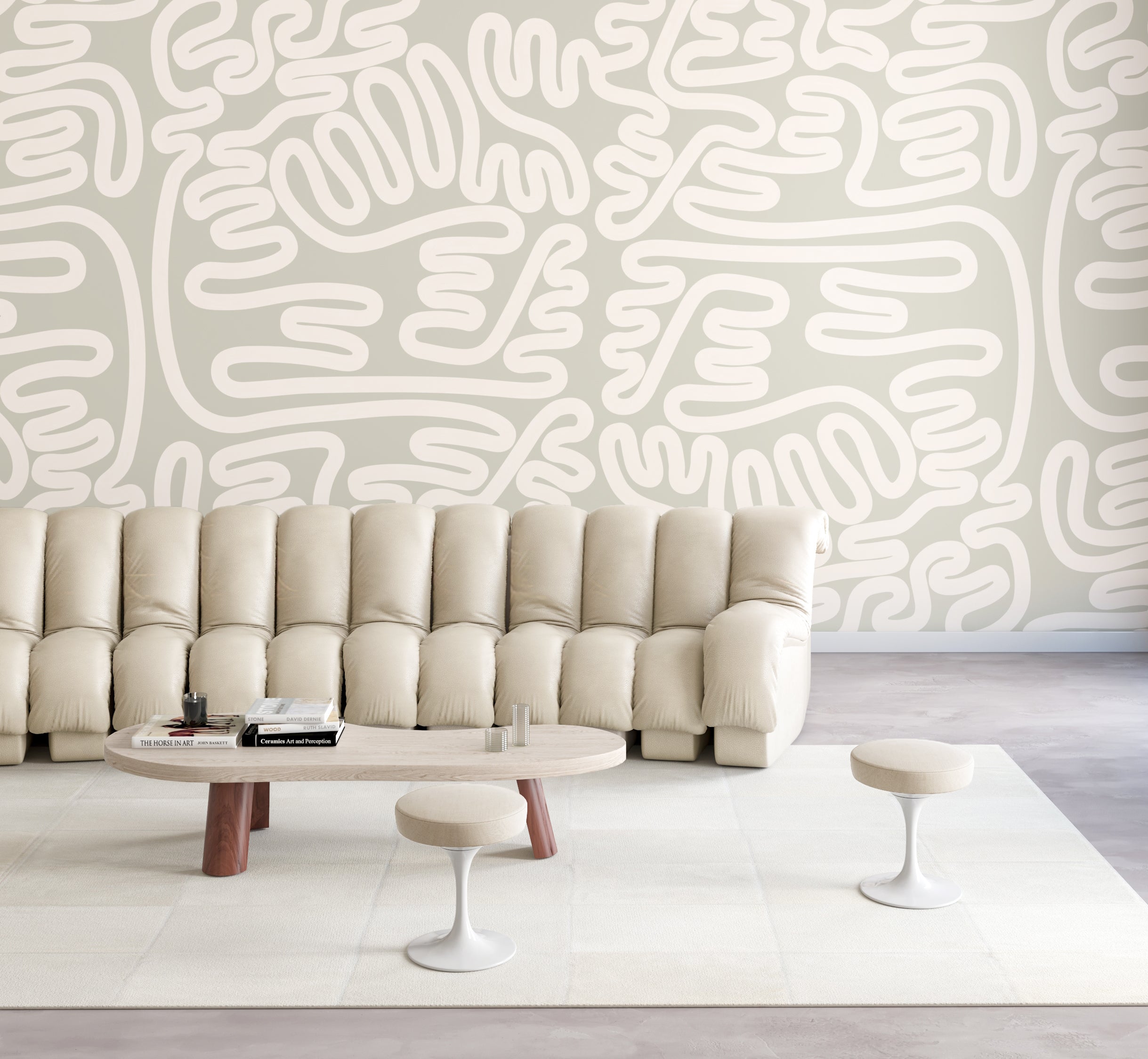 Infinito© Mural Wallpaper in Soapstone