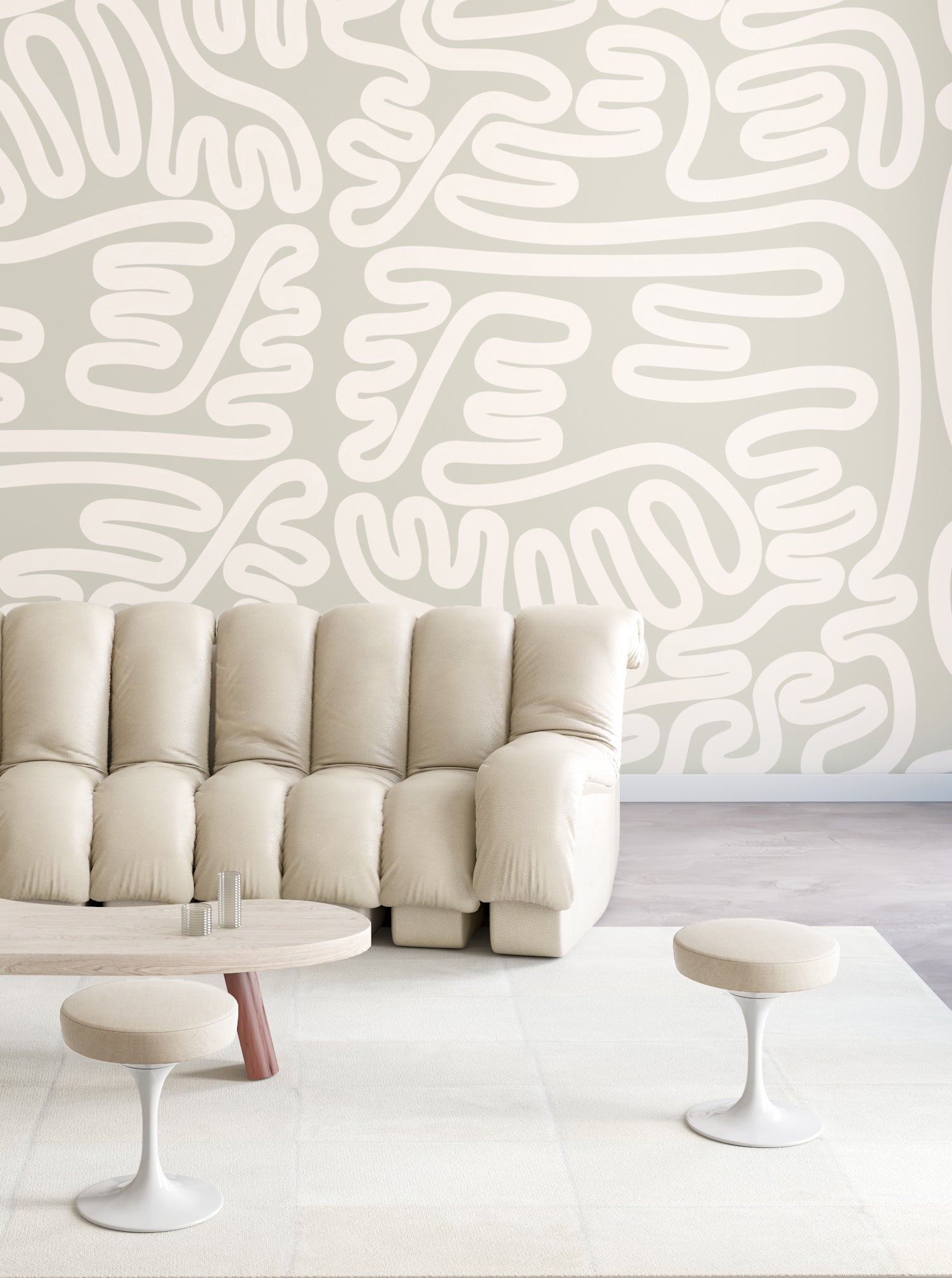 Infinito© Mural Wallpaper in Soapstone