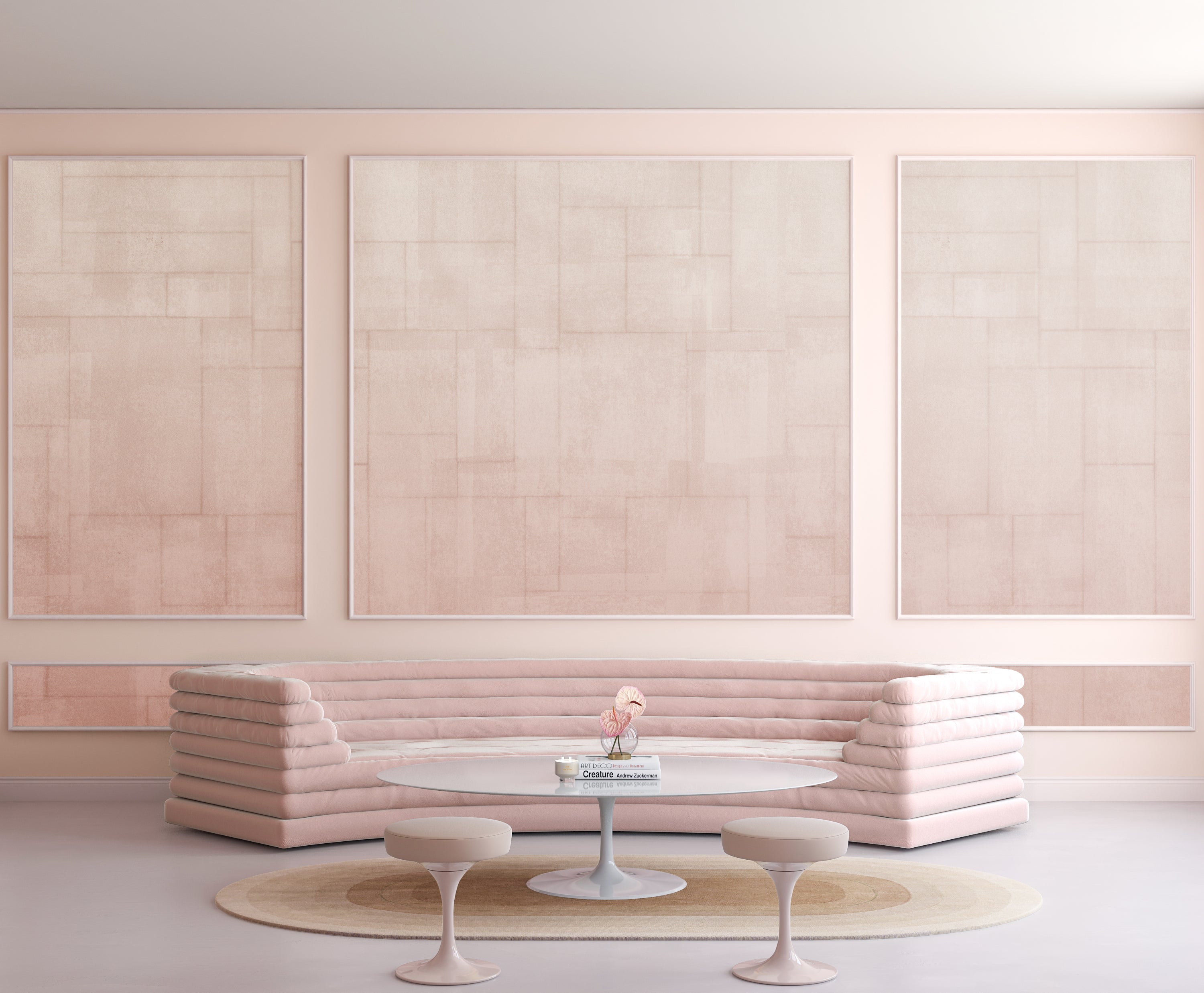 Jigsaw© Mural Wallpaper in Seashell