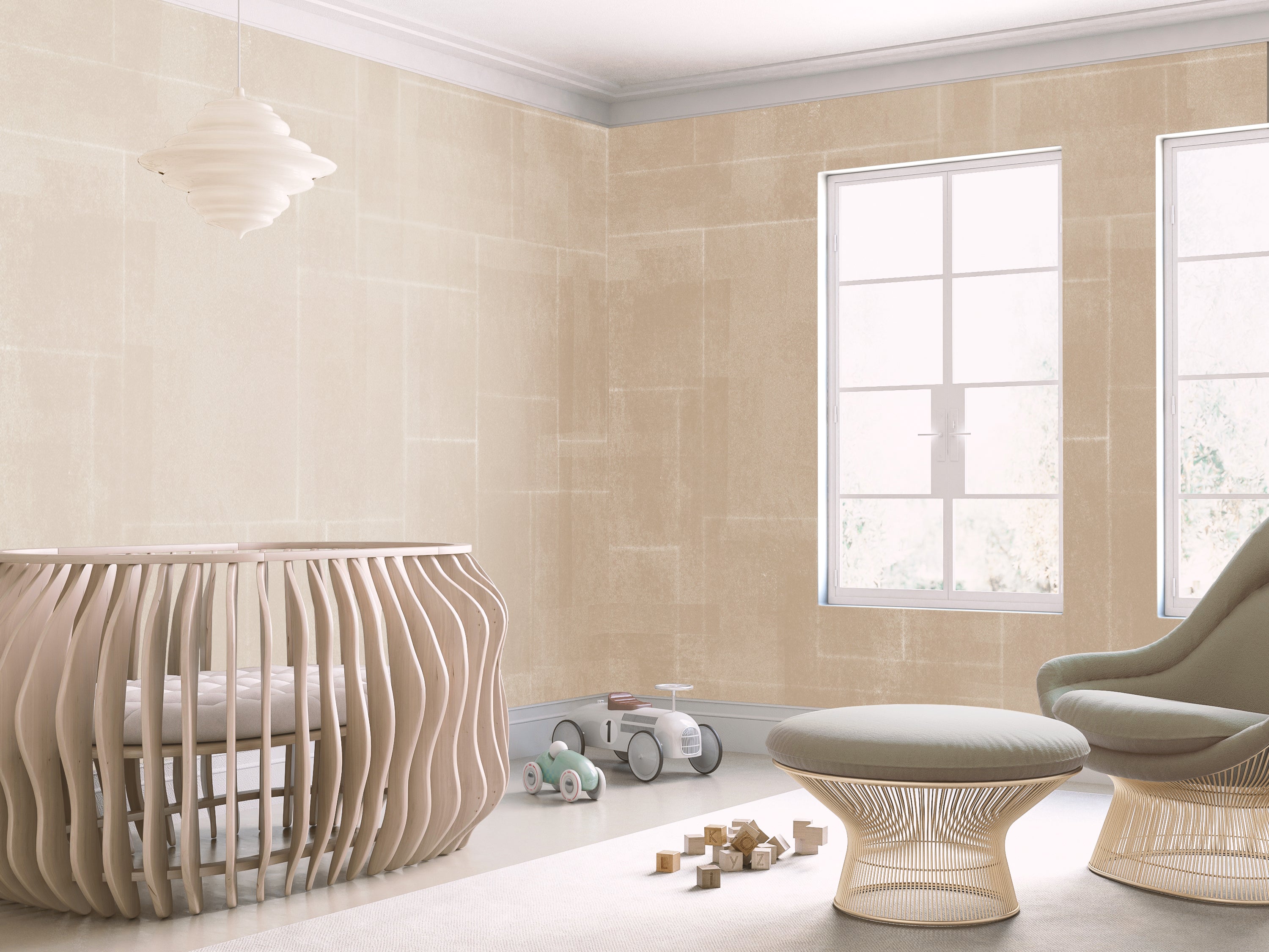 Jigsaw© Mural Wallpaper in Linen