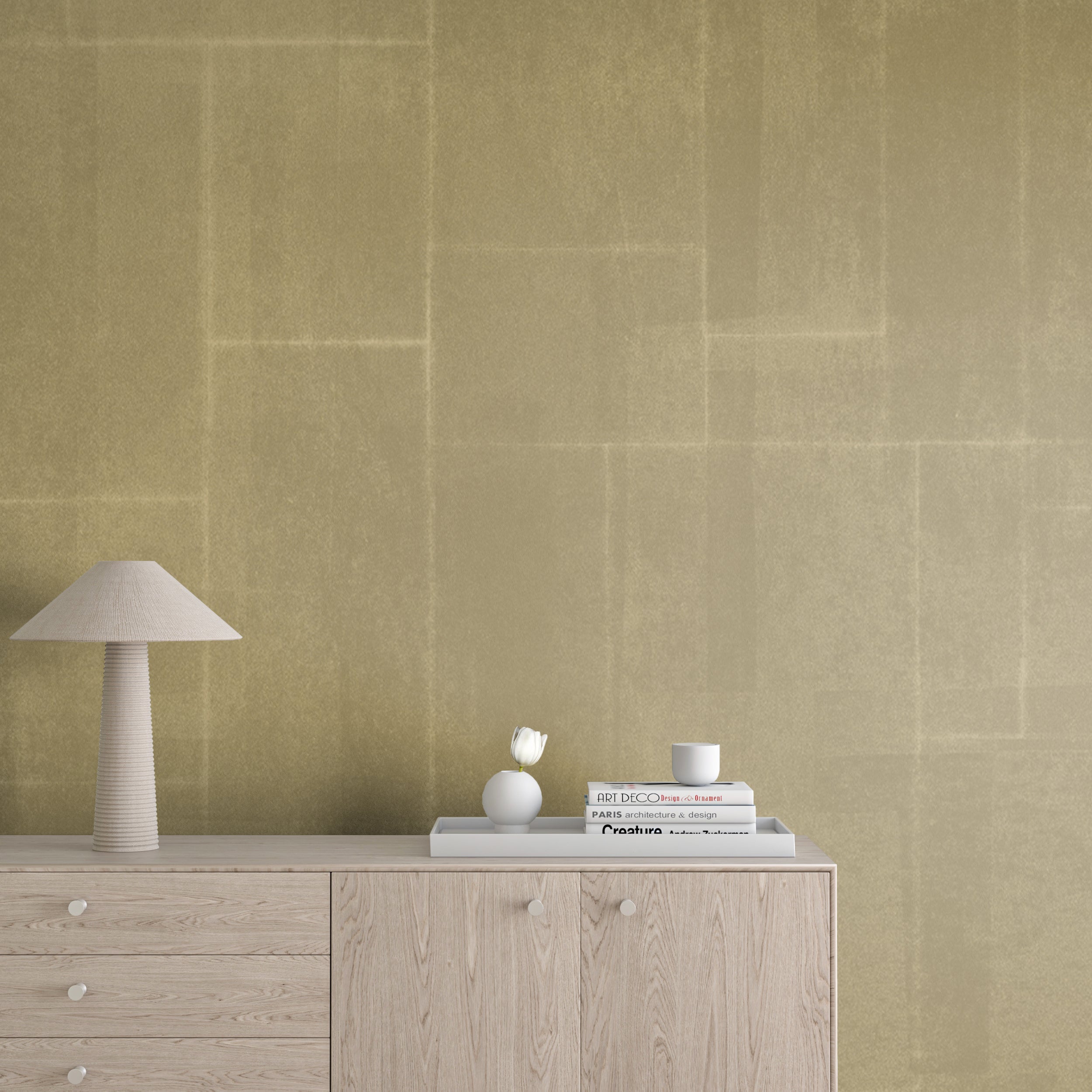 Jigsaw© Mural Wallpaper in Moss