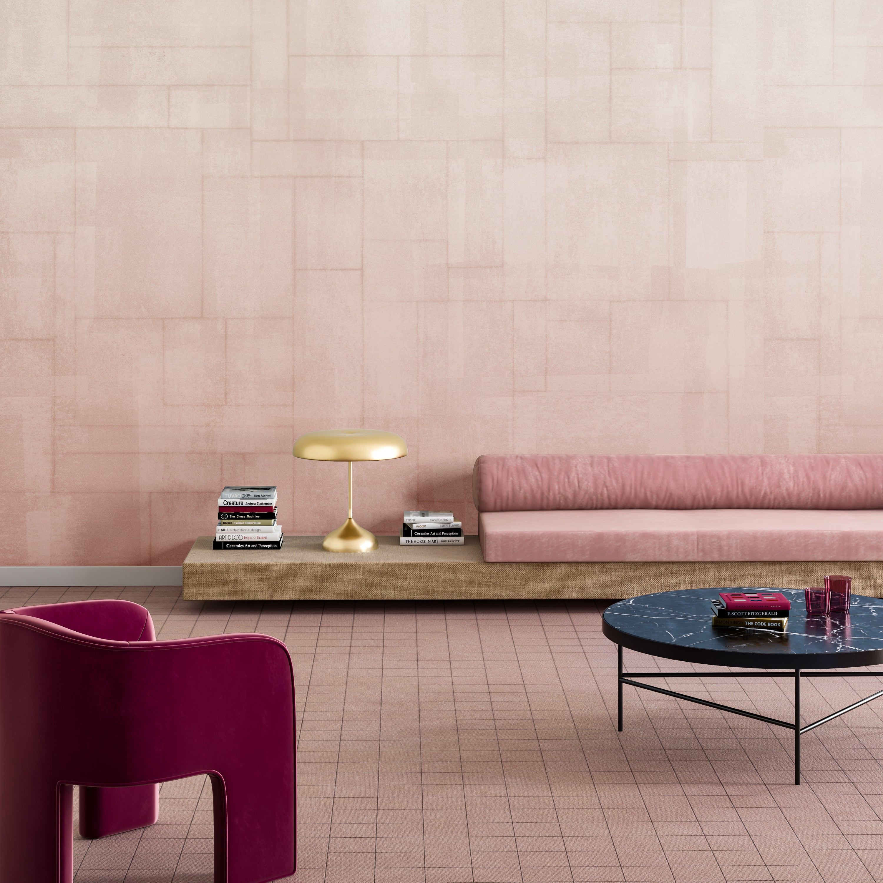 Jigsaw© Mural Wallpaper in Seashell