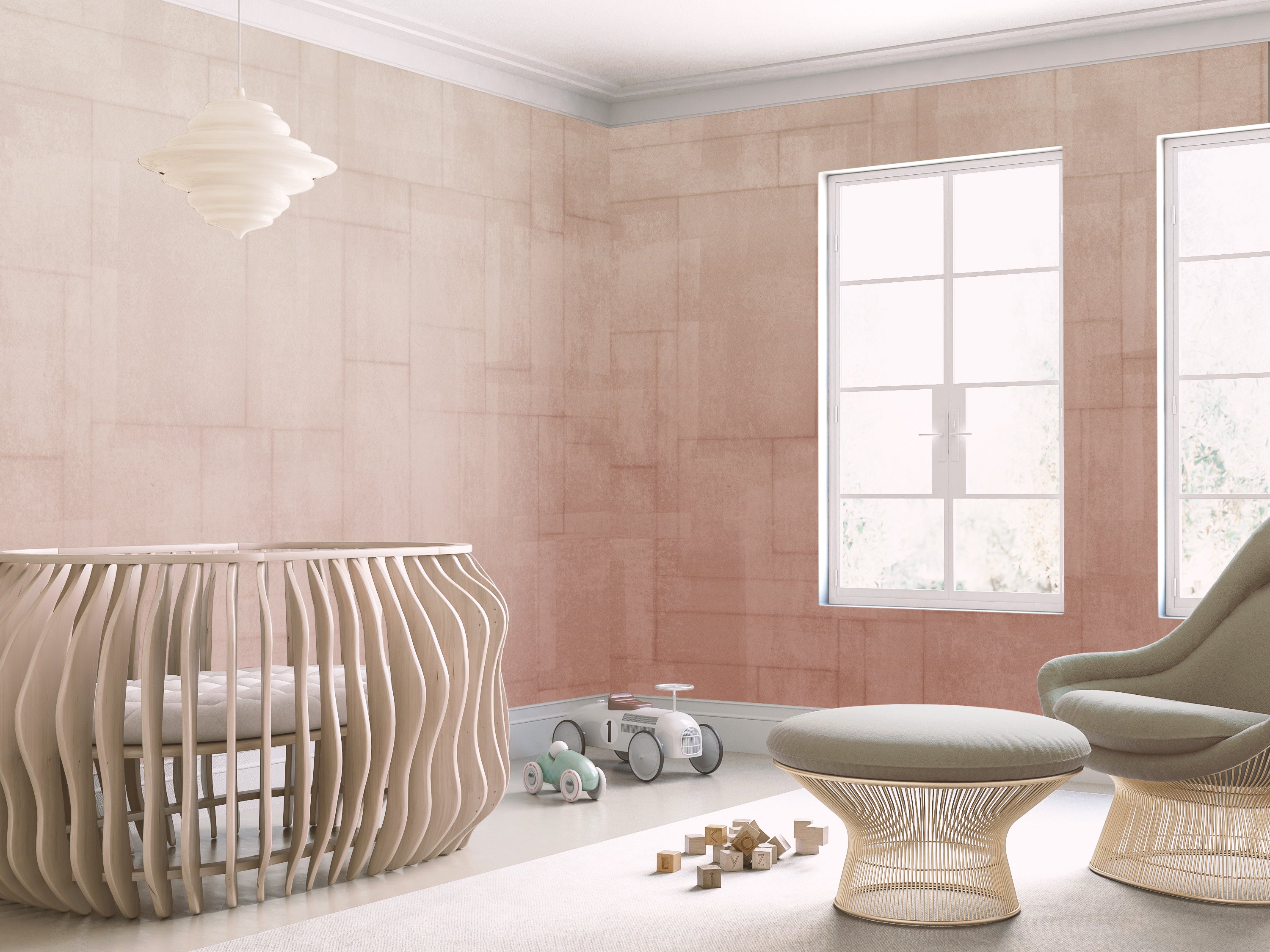 Jigsaw© Mural Wallpaper in Seashell