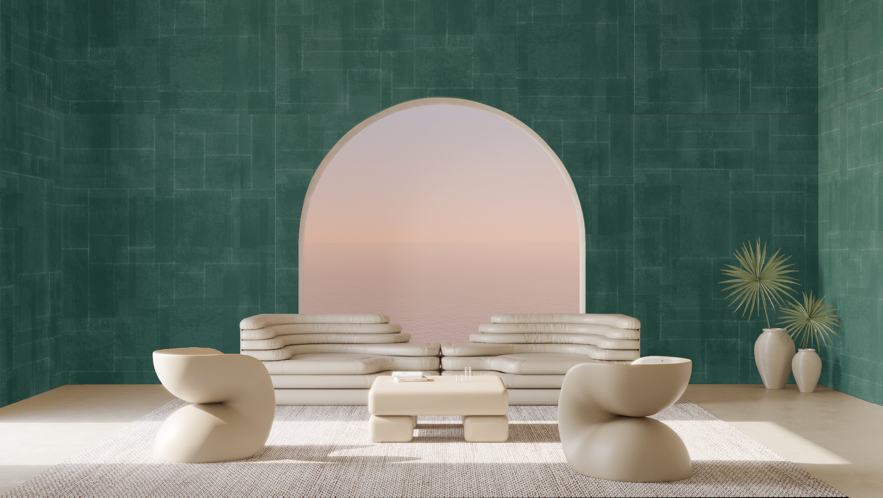 Jigsaw© Mural Wallpaper in Teal