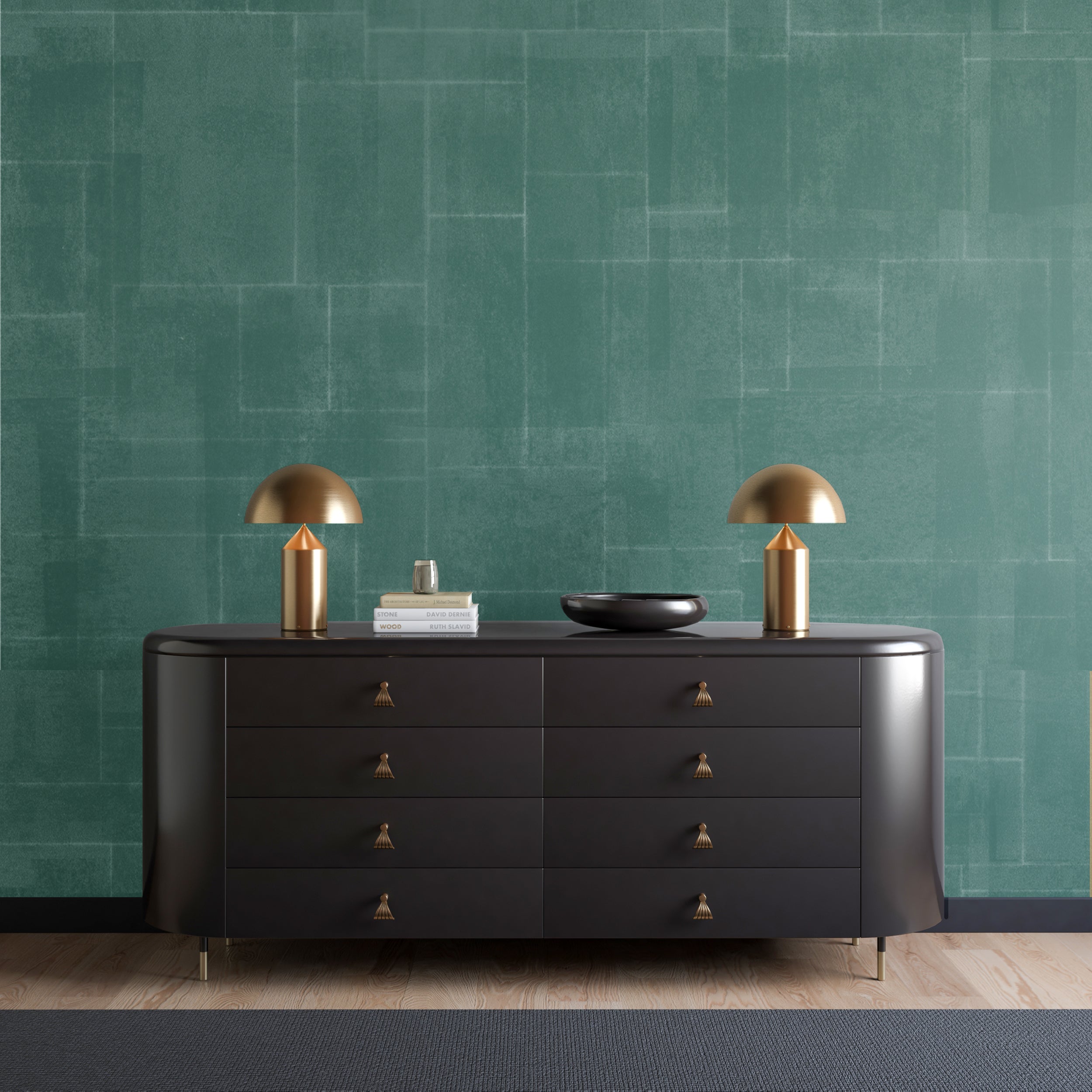 Jigsaw© Mural Wallpaper in Teal