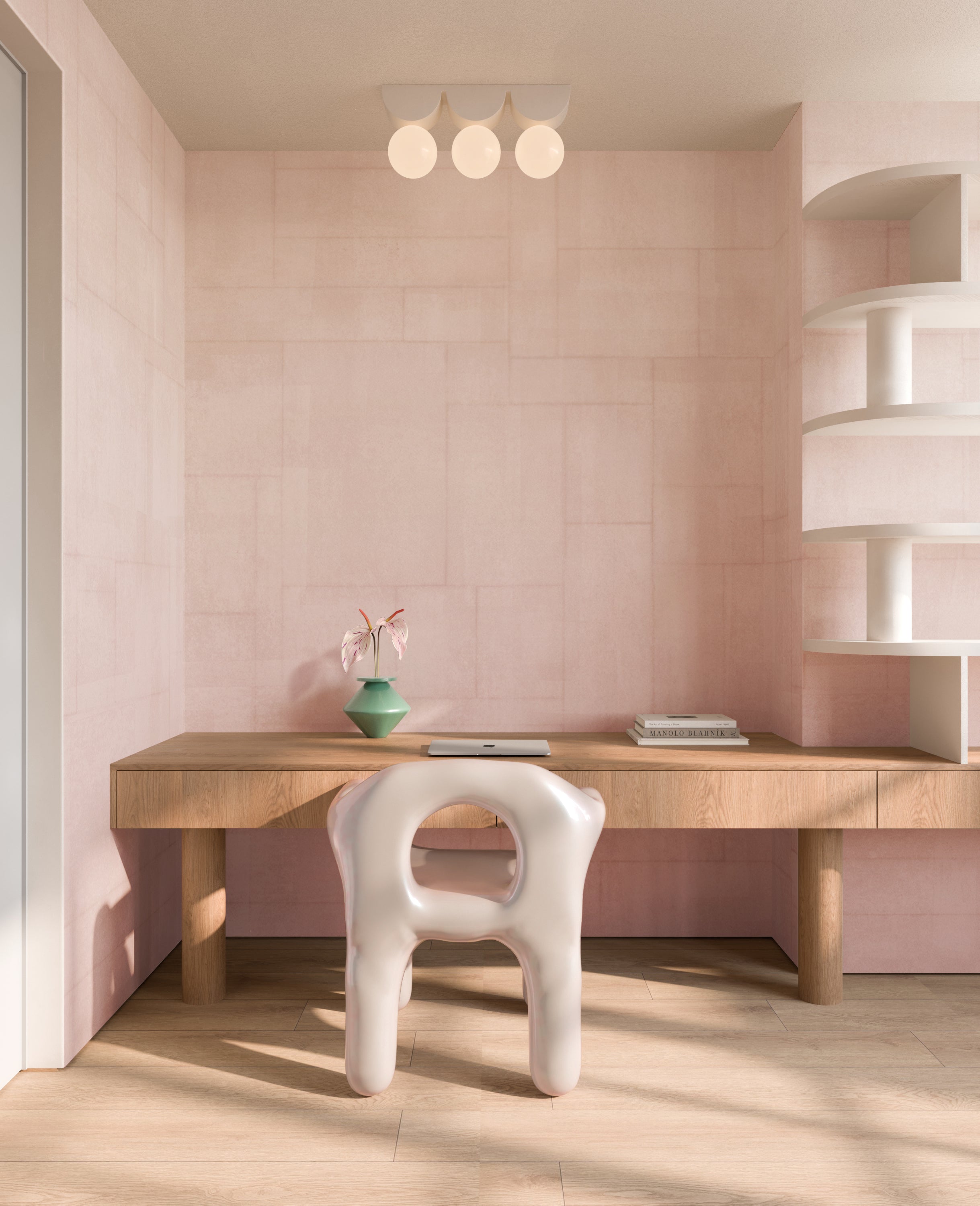 Jigsaw© Mural Wallpaper in Seashell