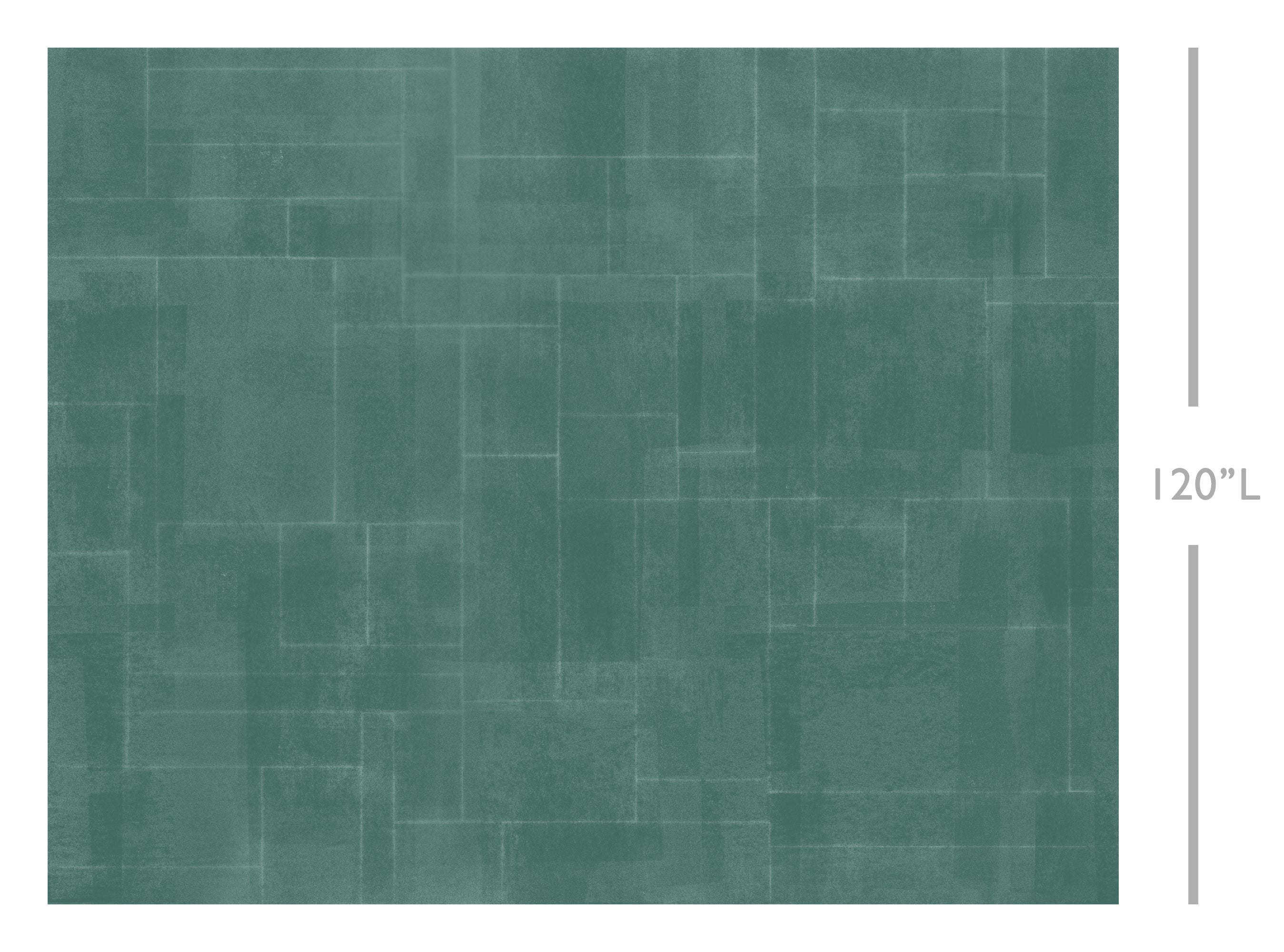 Jigsaw© Mural Wallpaper in Teal