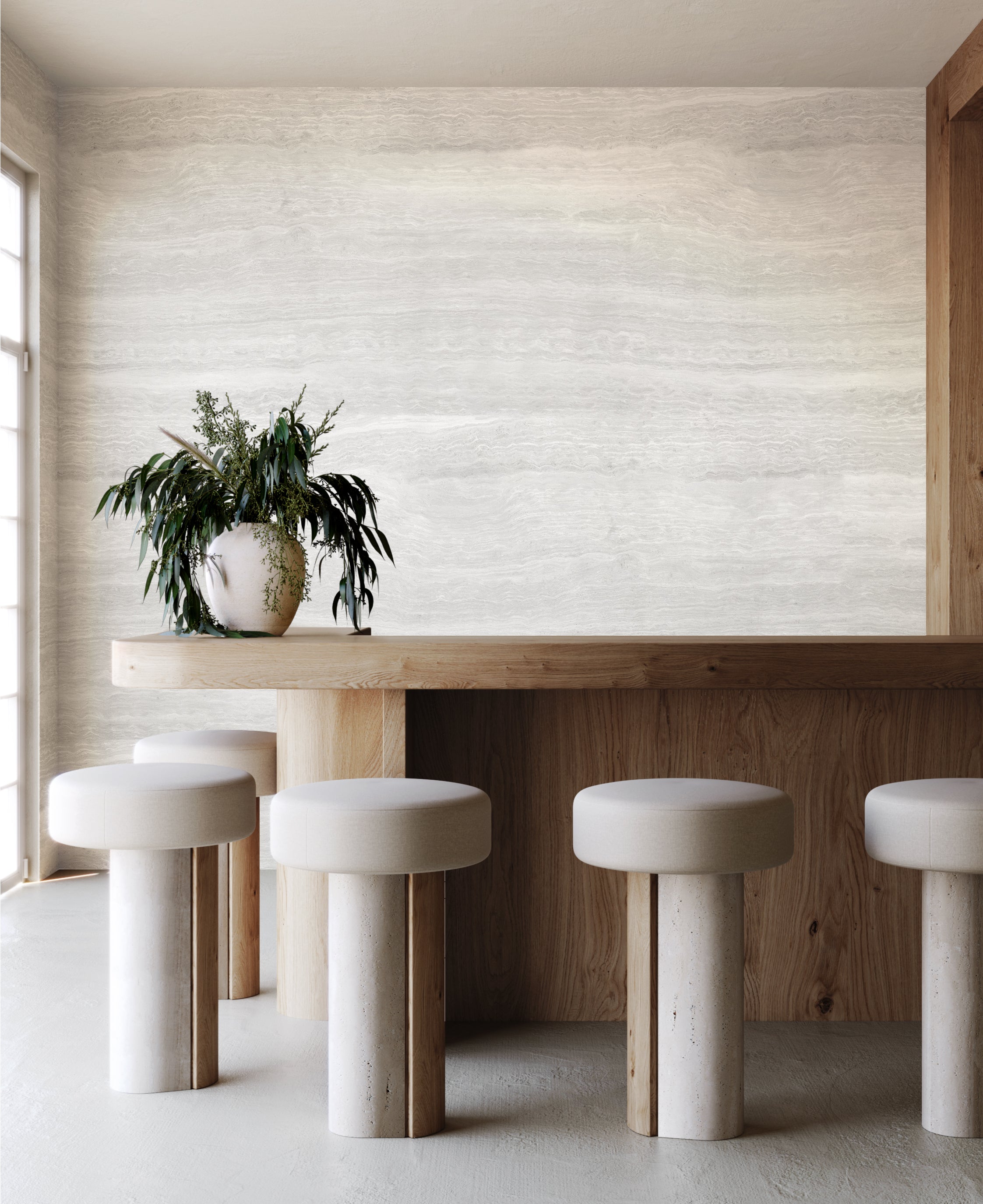 Limestone© Mural Wallpaper in Acid