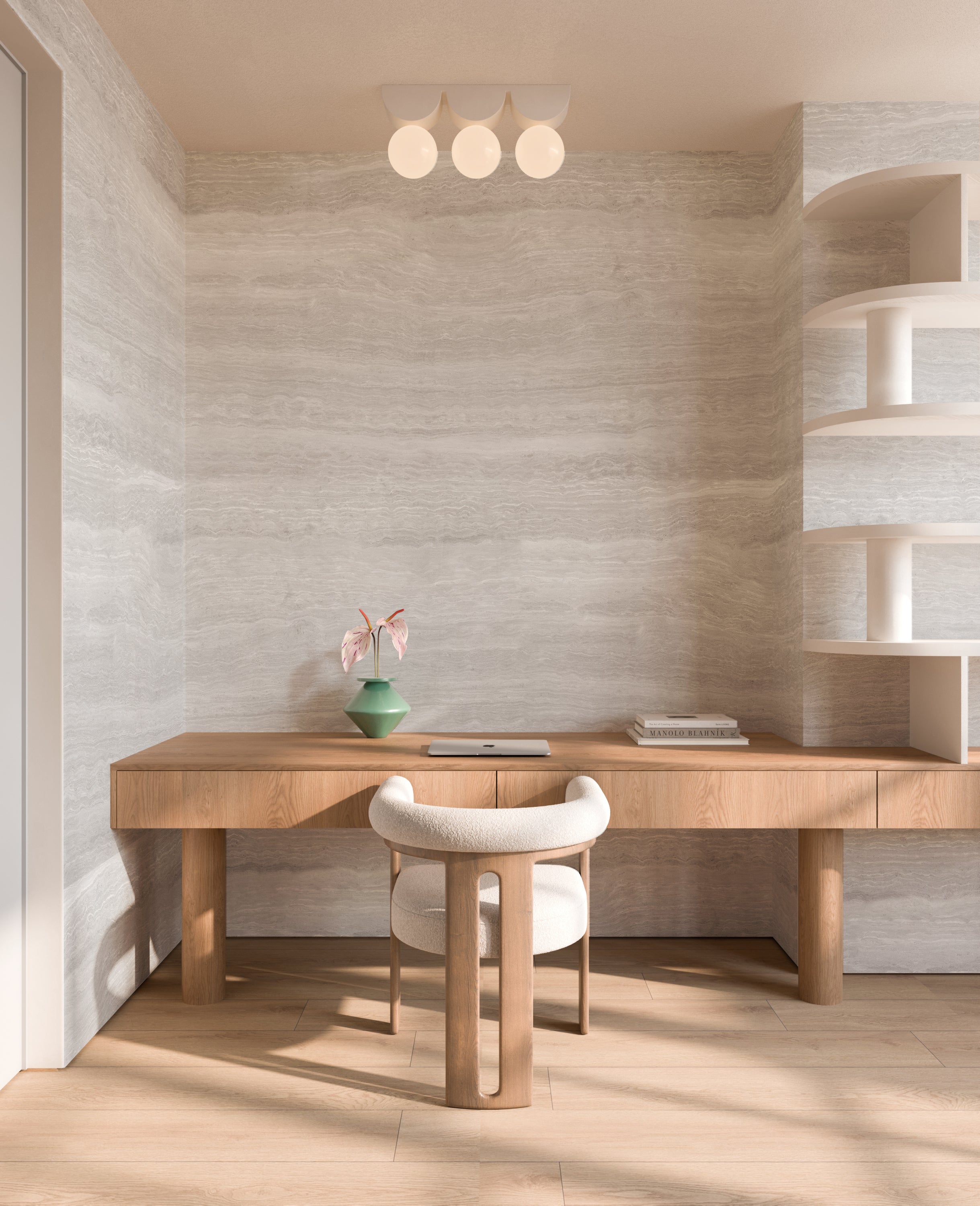 Limestone© Mural Wallpaper in Cosmo