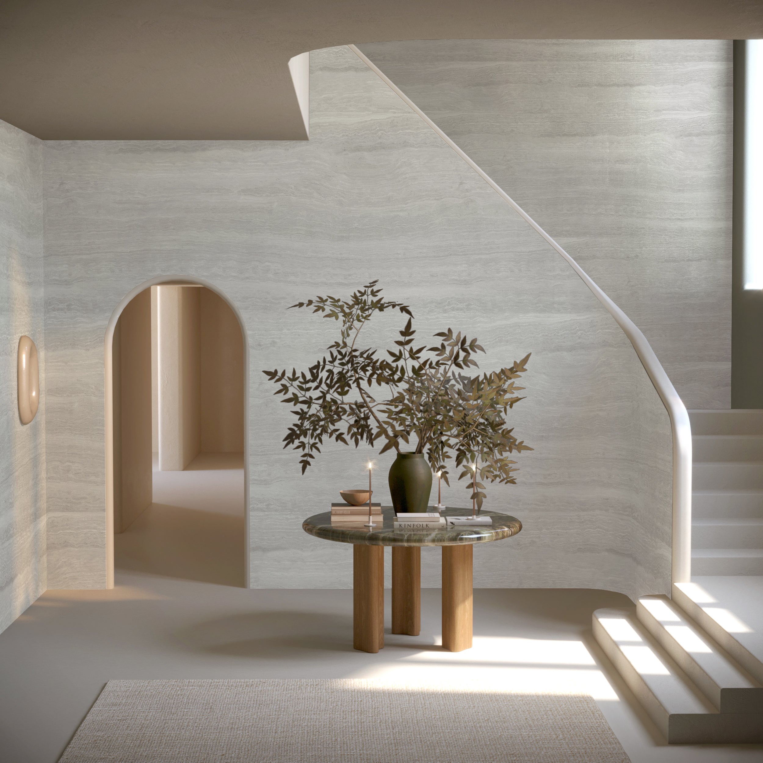 Limestone© Mural Wallpaper in Cosmo