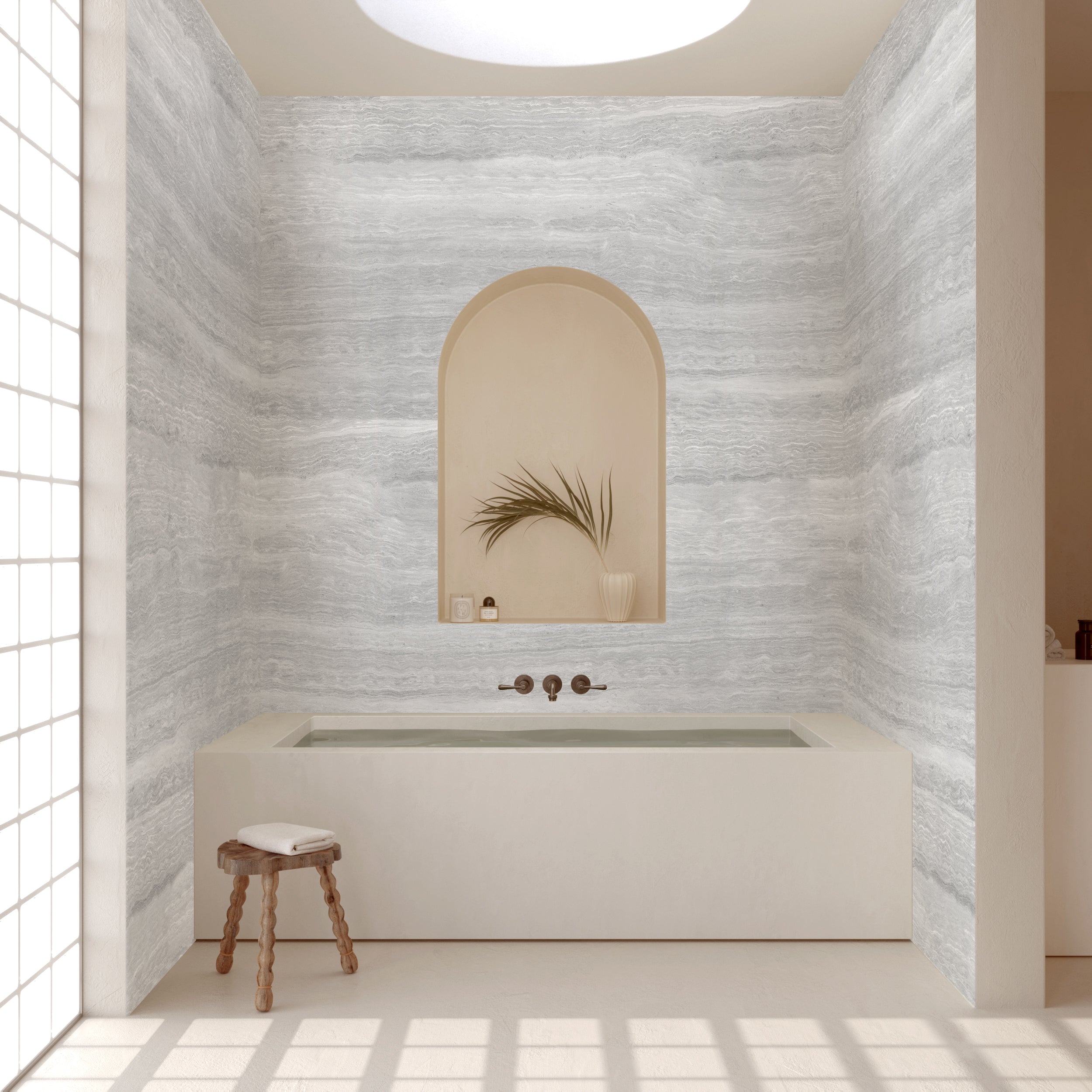 Limestone© Mural Wallpaper in Cosmo