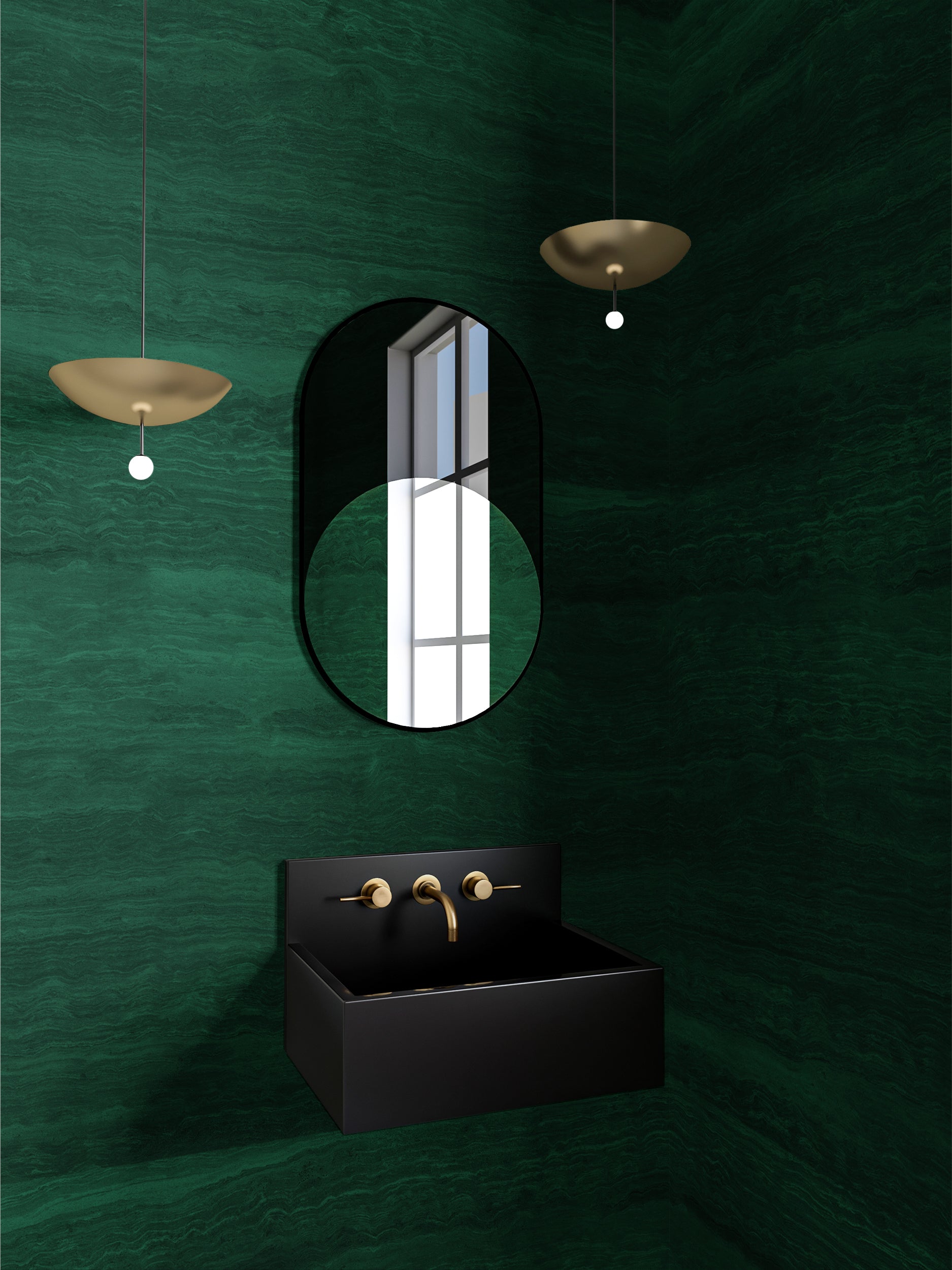 Limestone© Mural Wallpaper in Evergreen