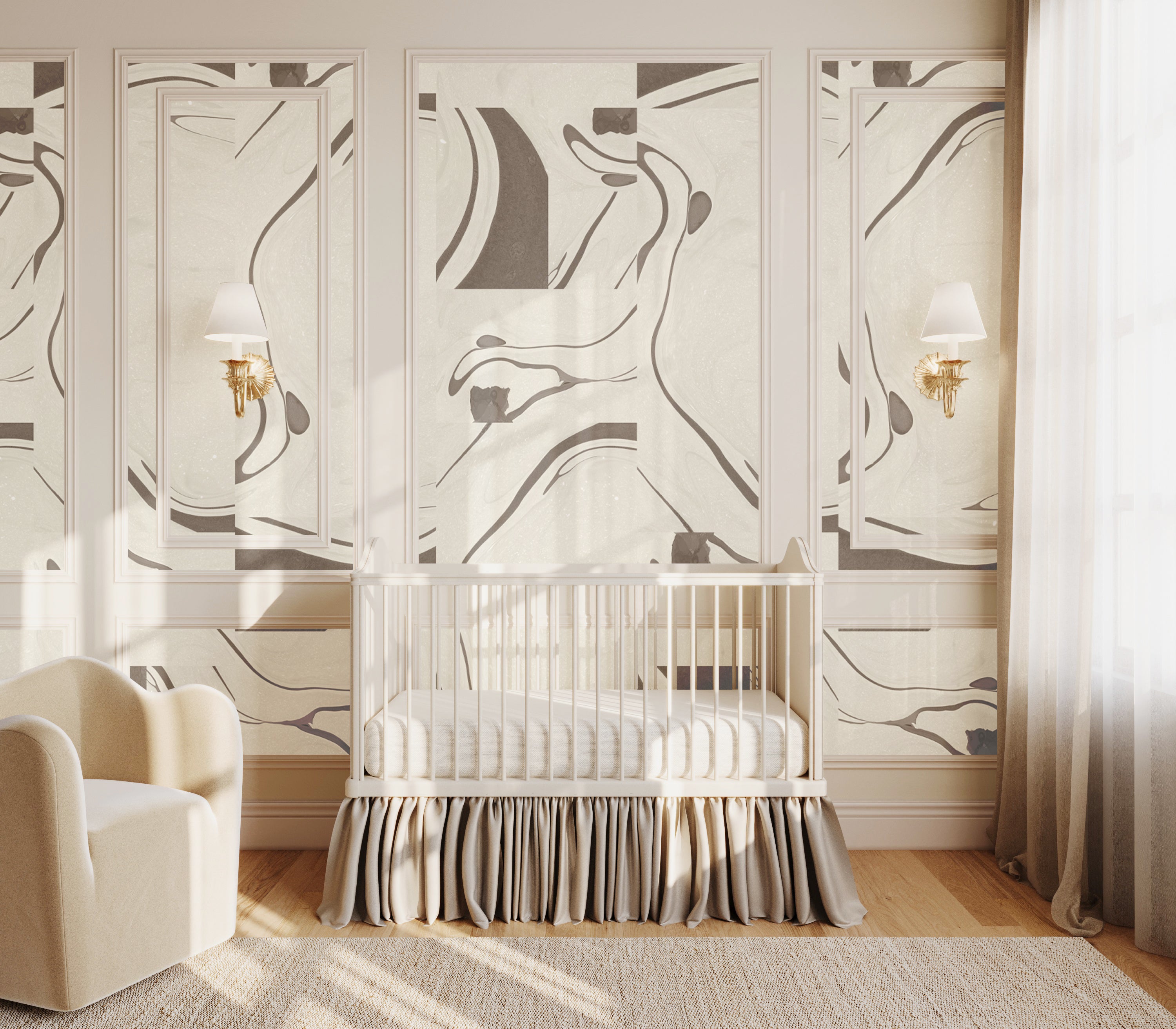 Magma© Wallpaper in Cobble