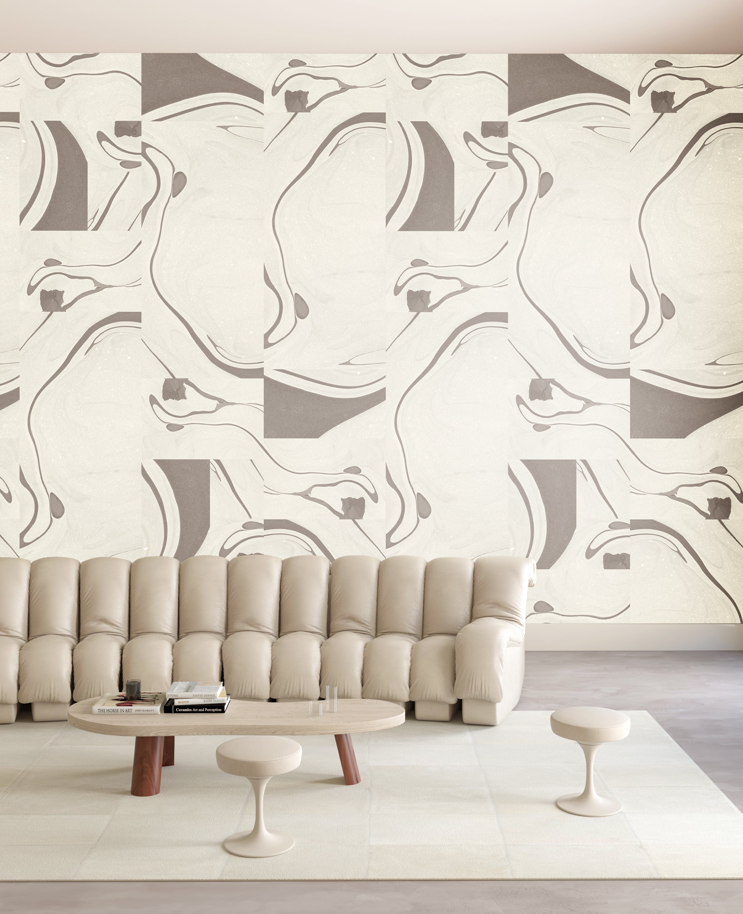 Magma© Wallpaper in Cobble