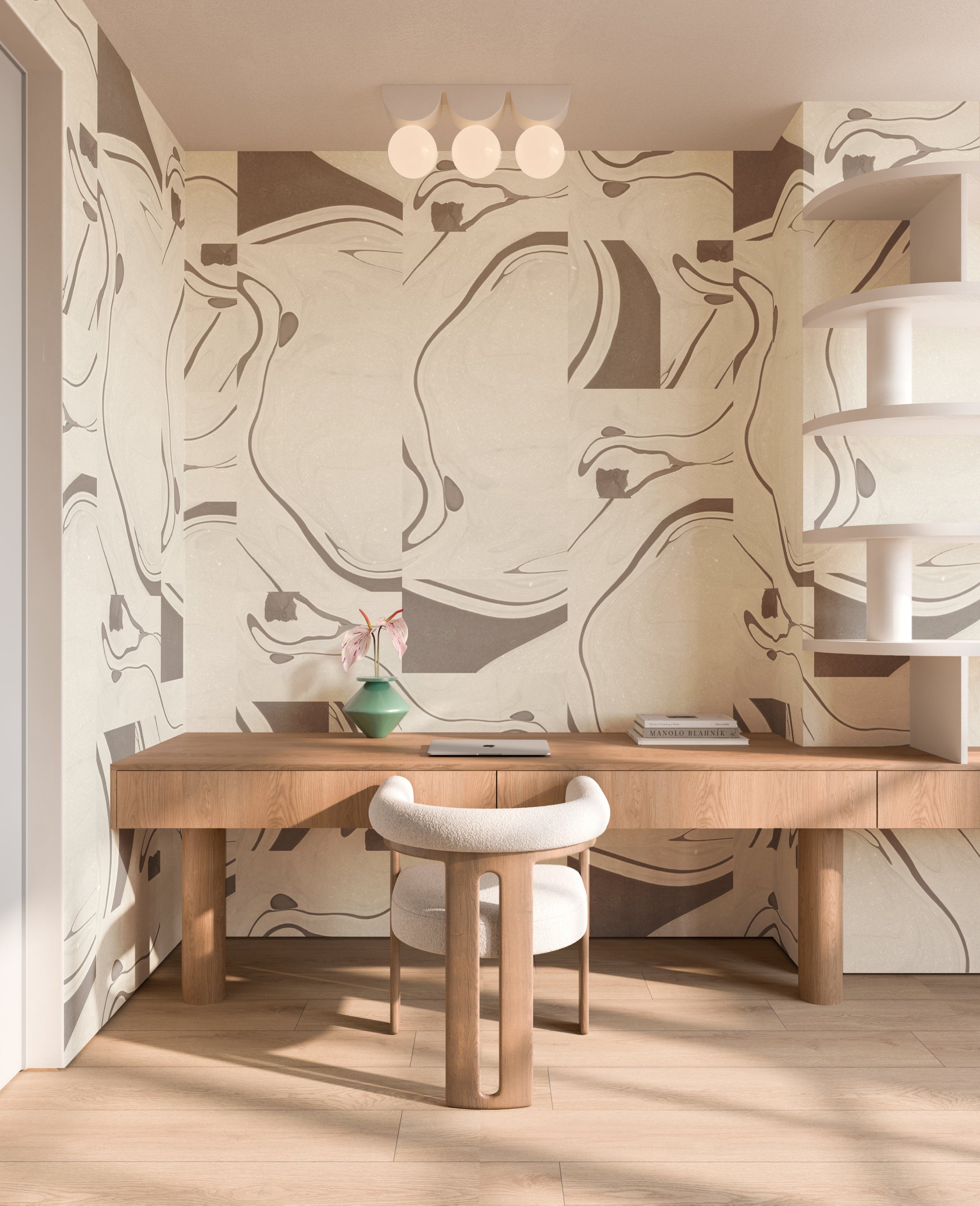 Magma© Wallpaper in Cobble