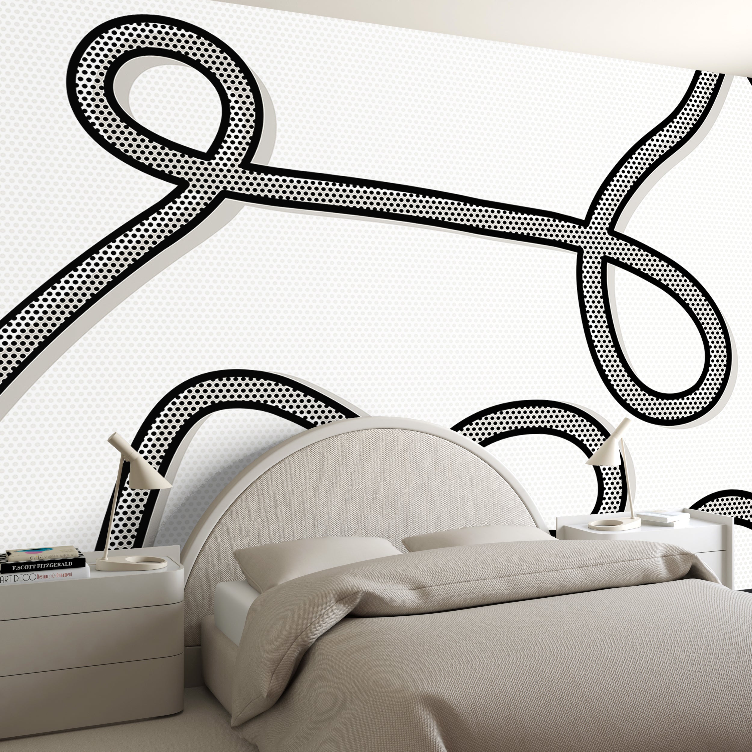 McFly© Mural Wallpaper in Black + White