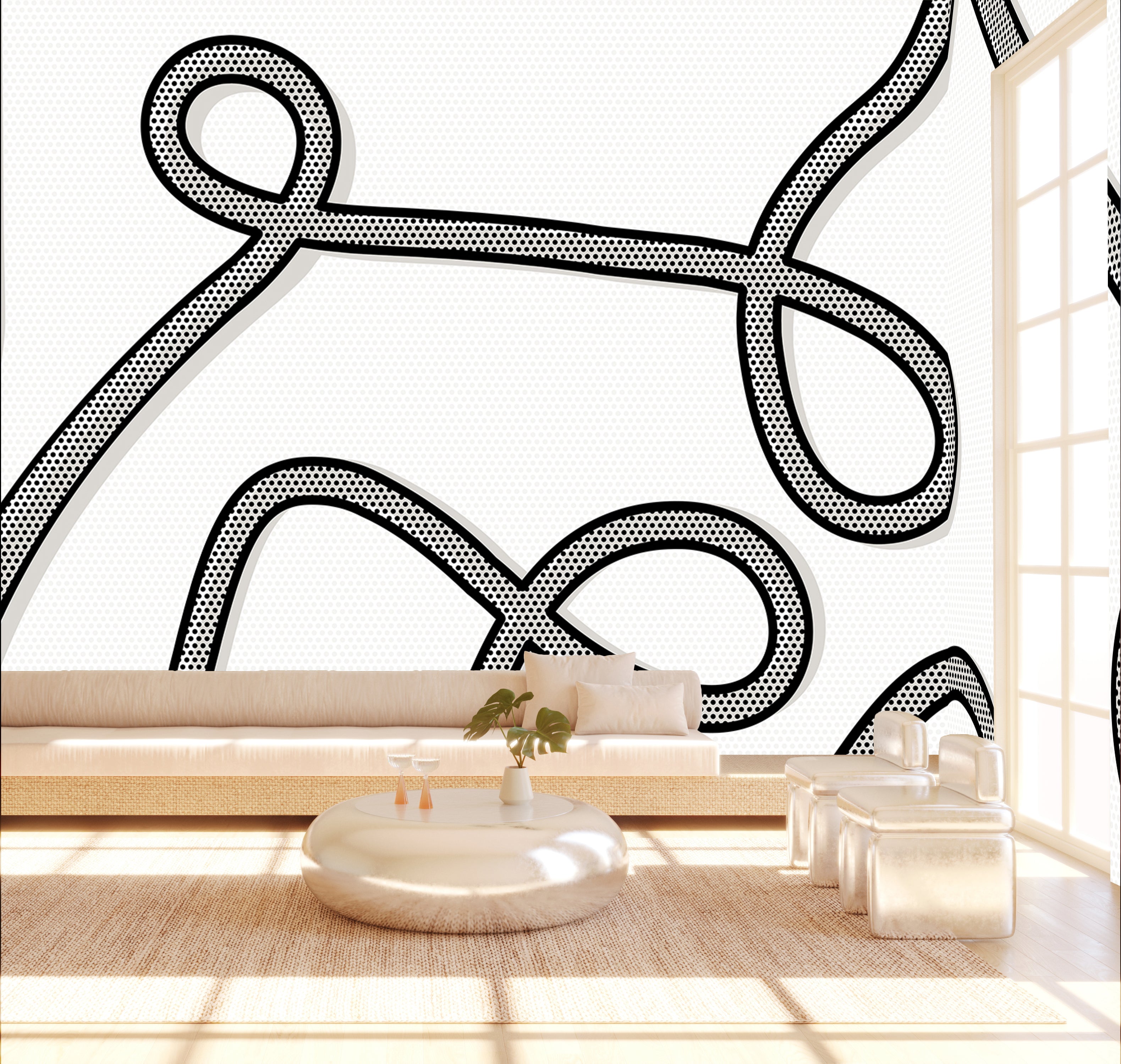 McFly© Mural Wallpaper in Black + White