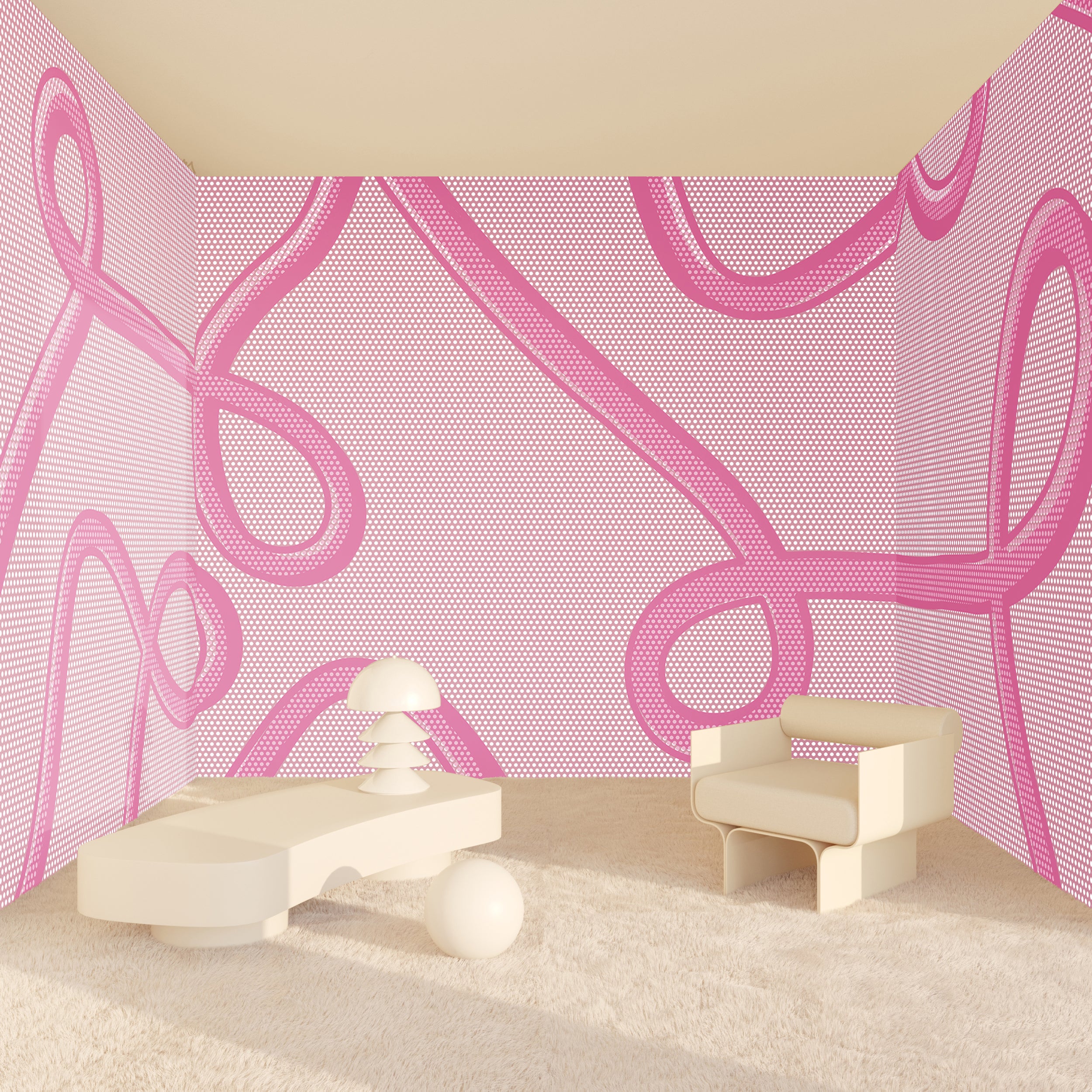 McFly© Mural Wallpaper in Pretty in Pink