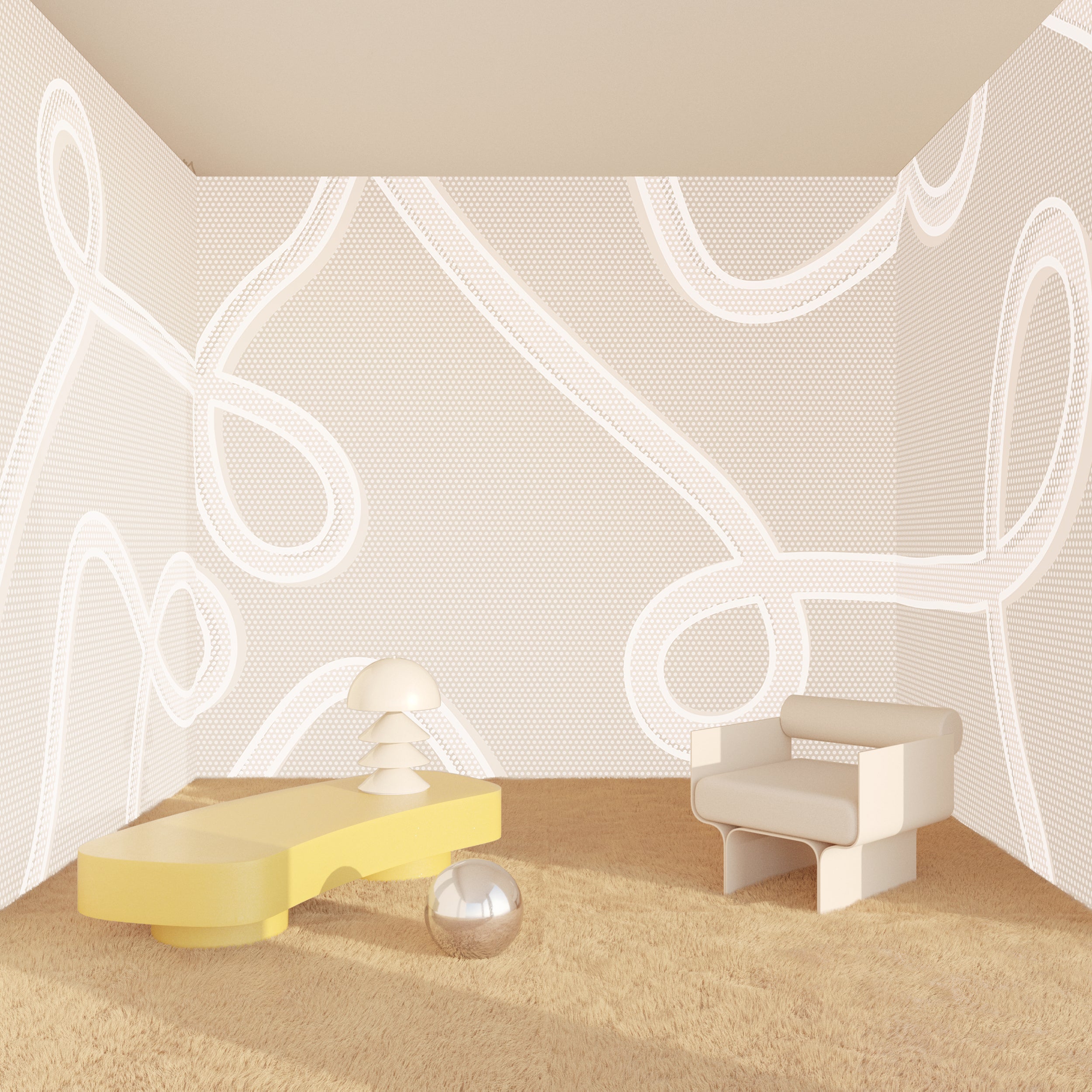 McFly© Mural Wallpaper in Cremé