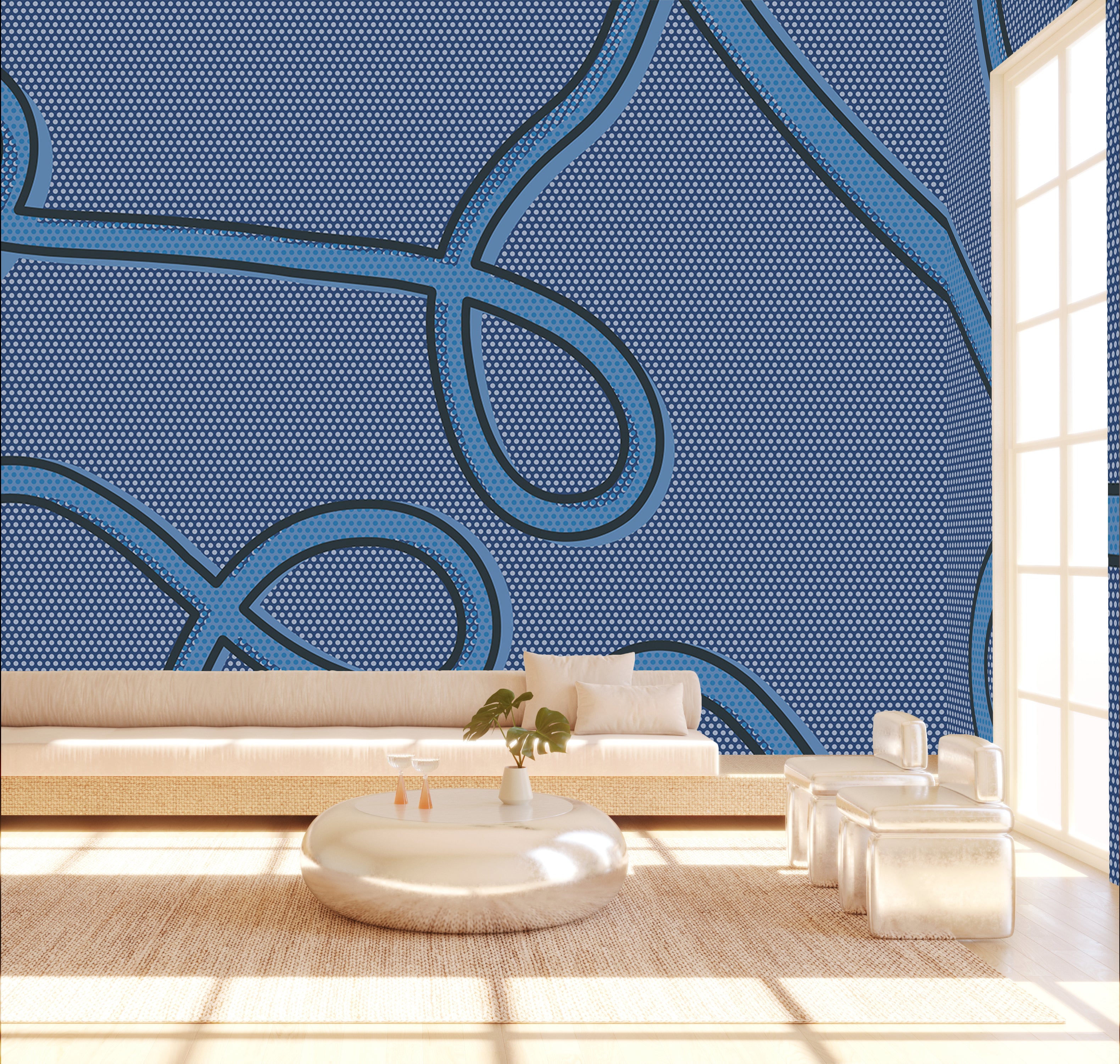 McFly© Mural Wallpaper in Denim