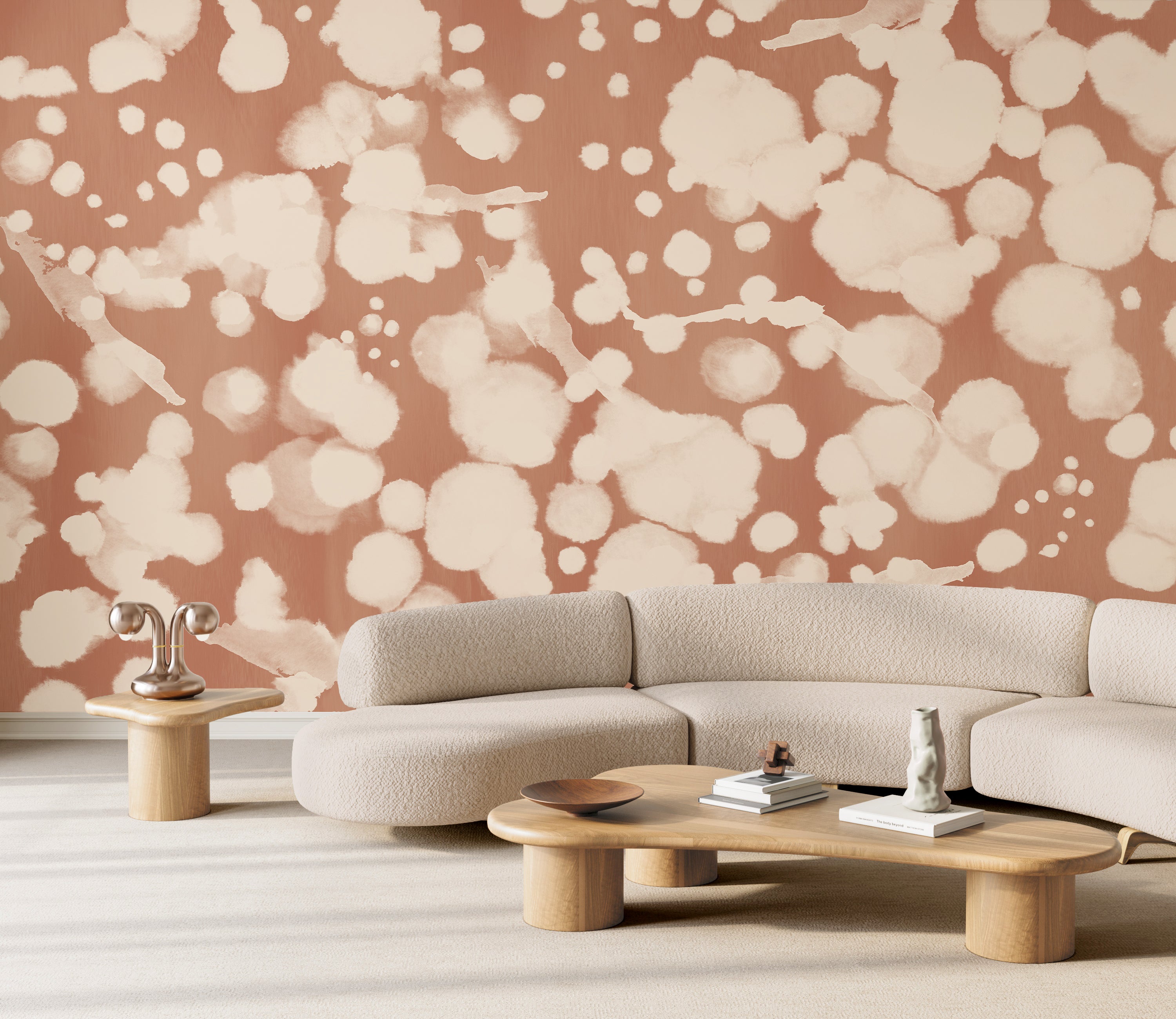 Midnight Oil MURAL© Wallpaper in Terracotta