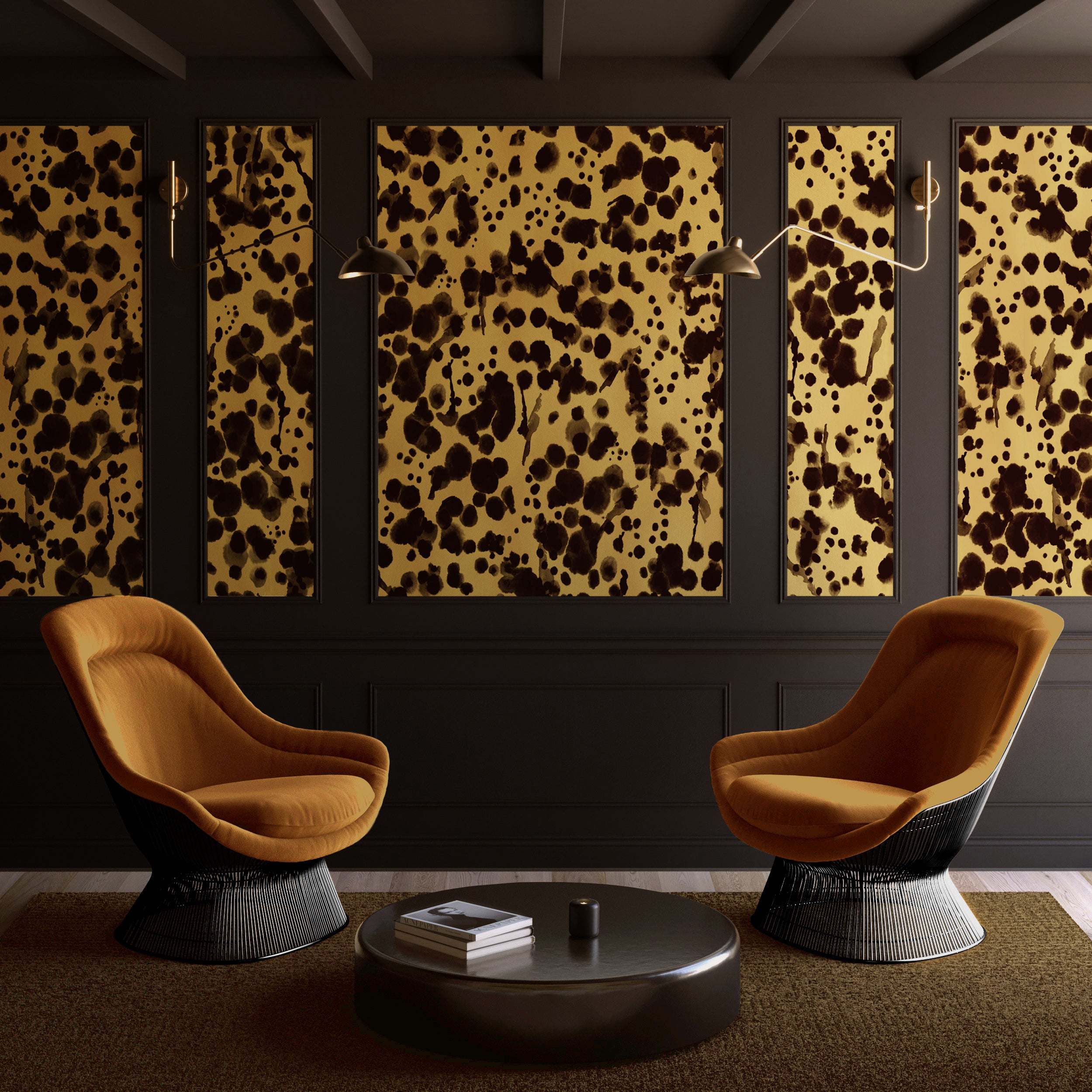 Midnight Oil© Wallpaper in Mustard