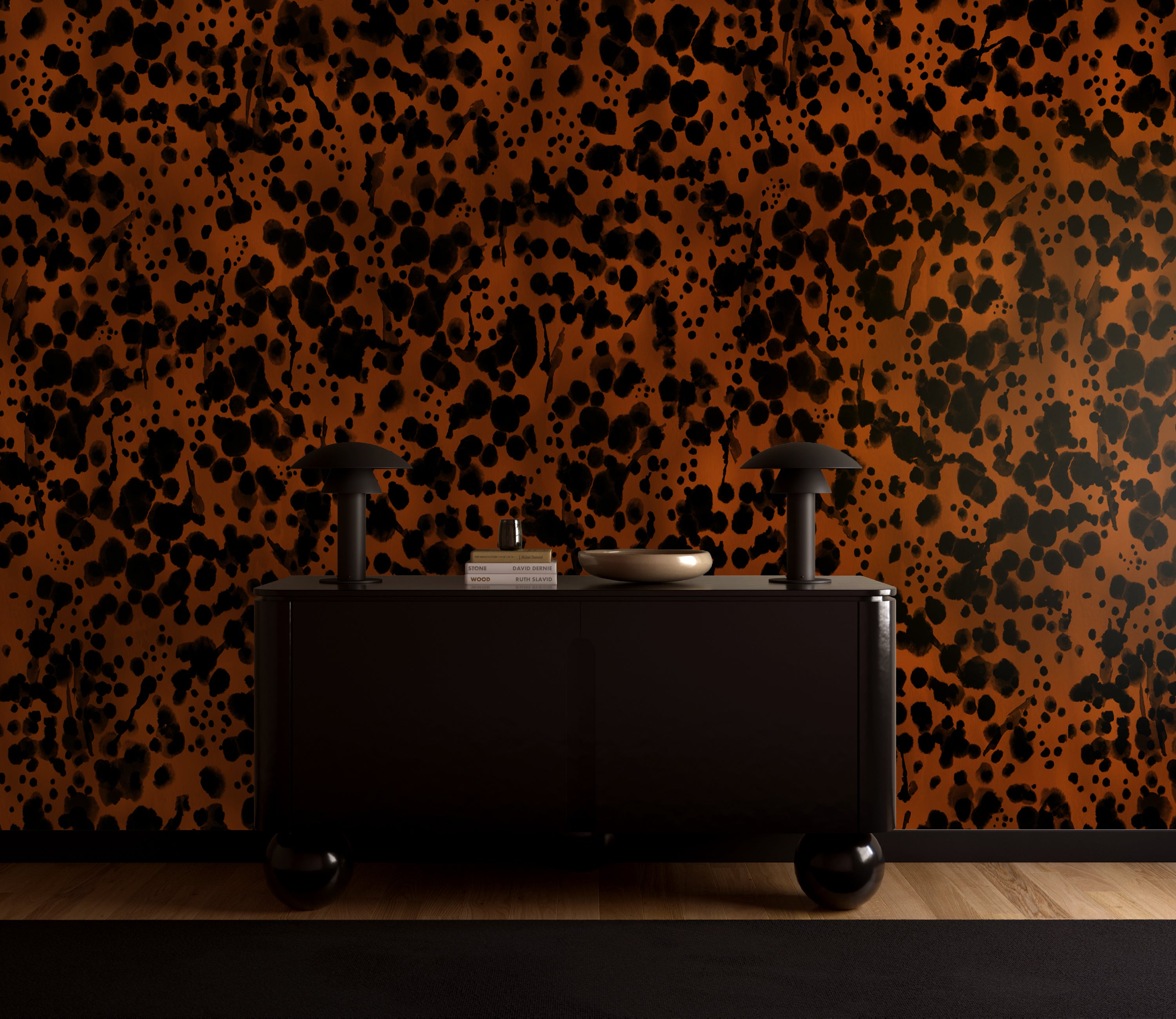 Midnight Oil© Wallpaper in Rust