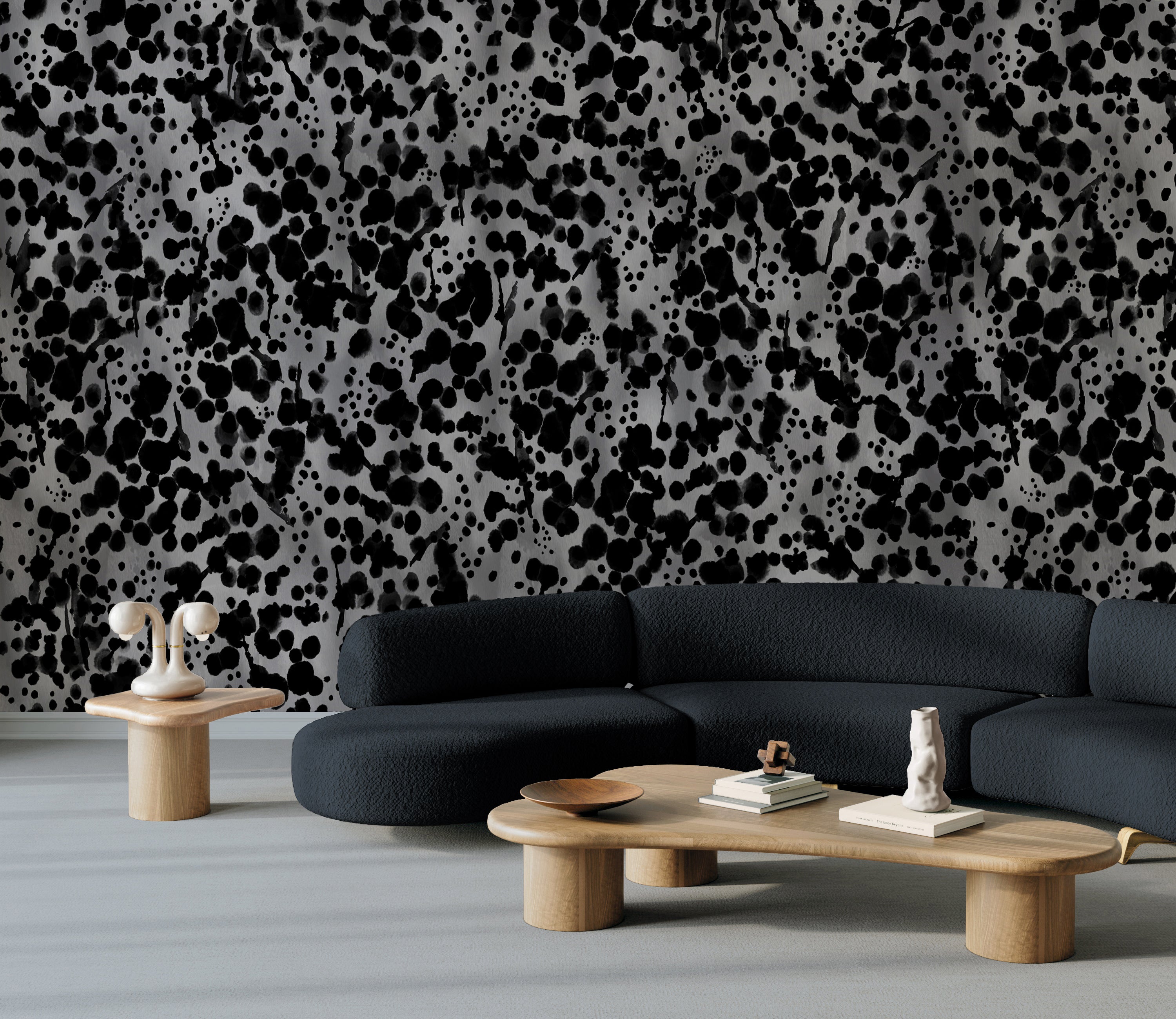 Midnight Oil© Wallpaper in Stone Blue