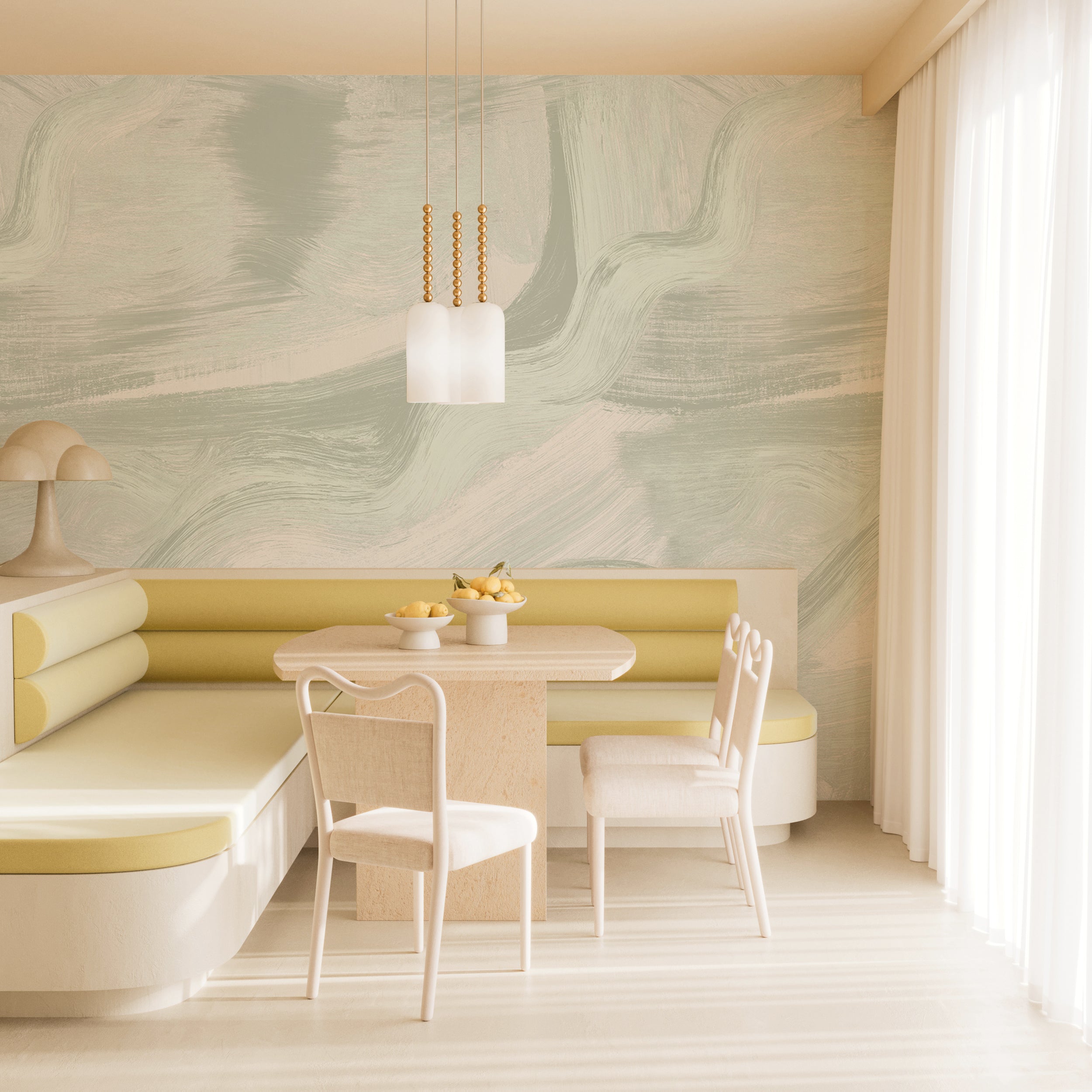 Modern Art© Mural Wallpaper in mint