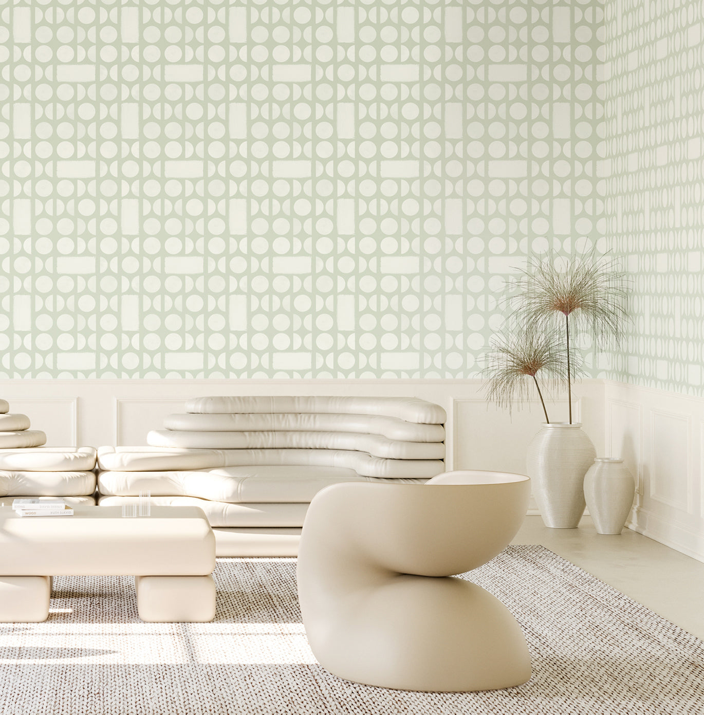 Nova© Wallpaper in Sage