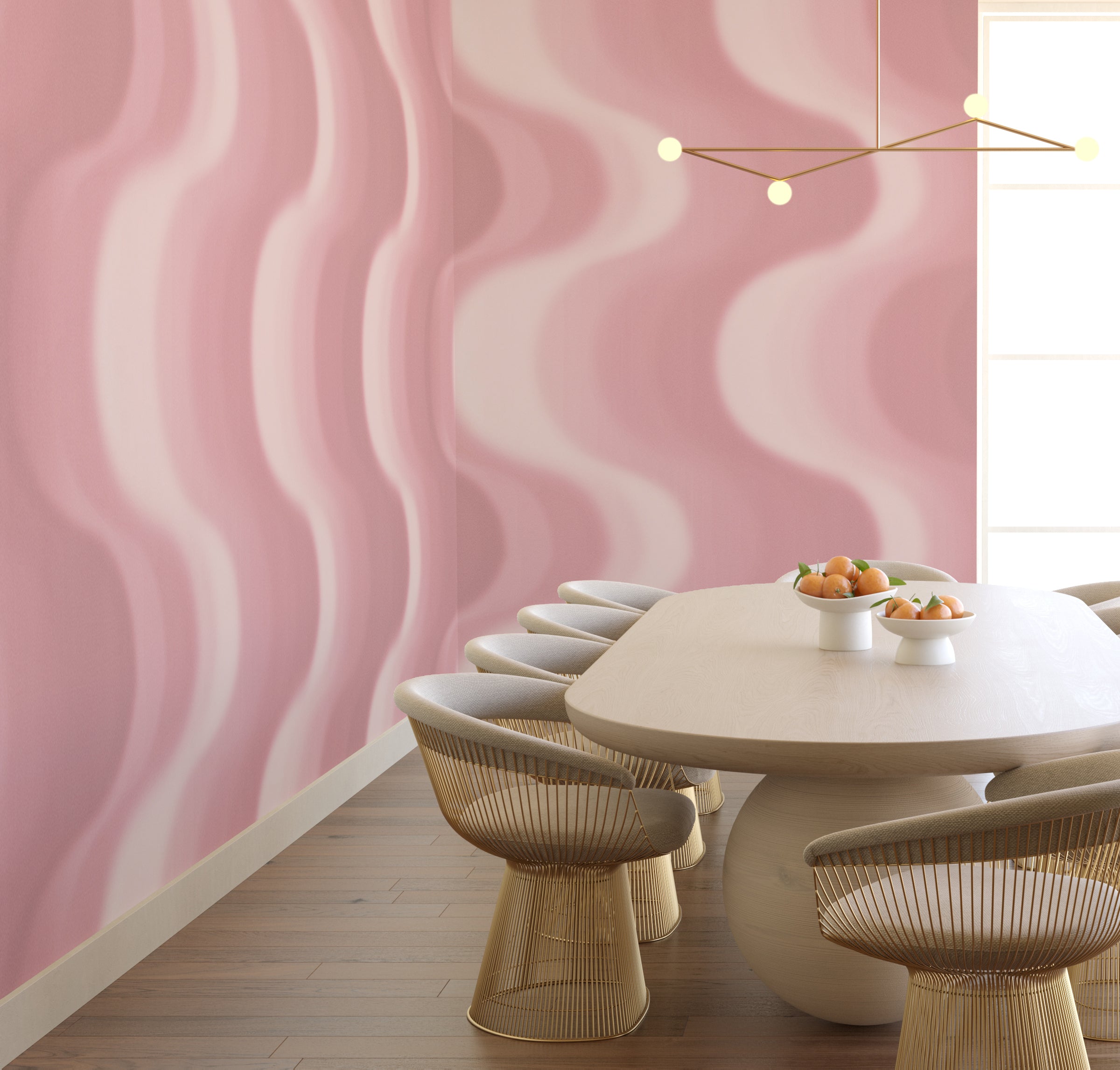 Oceanic© Mural Wallpaper in Mauve