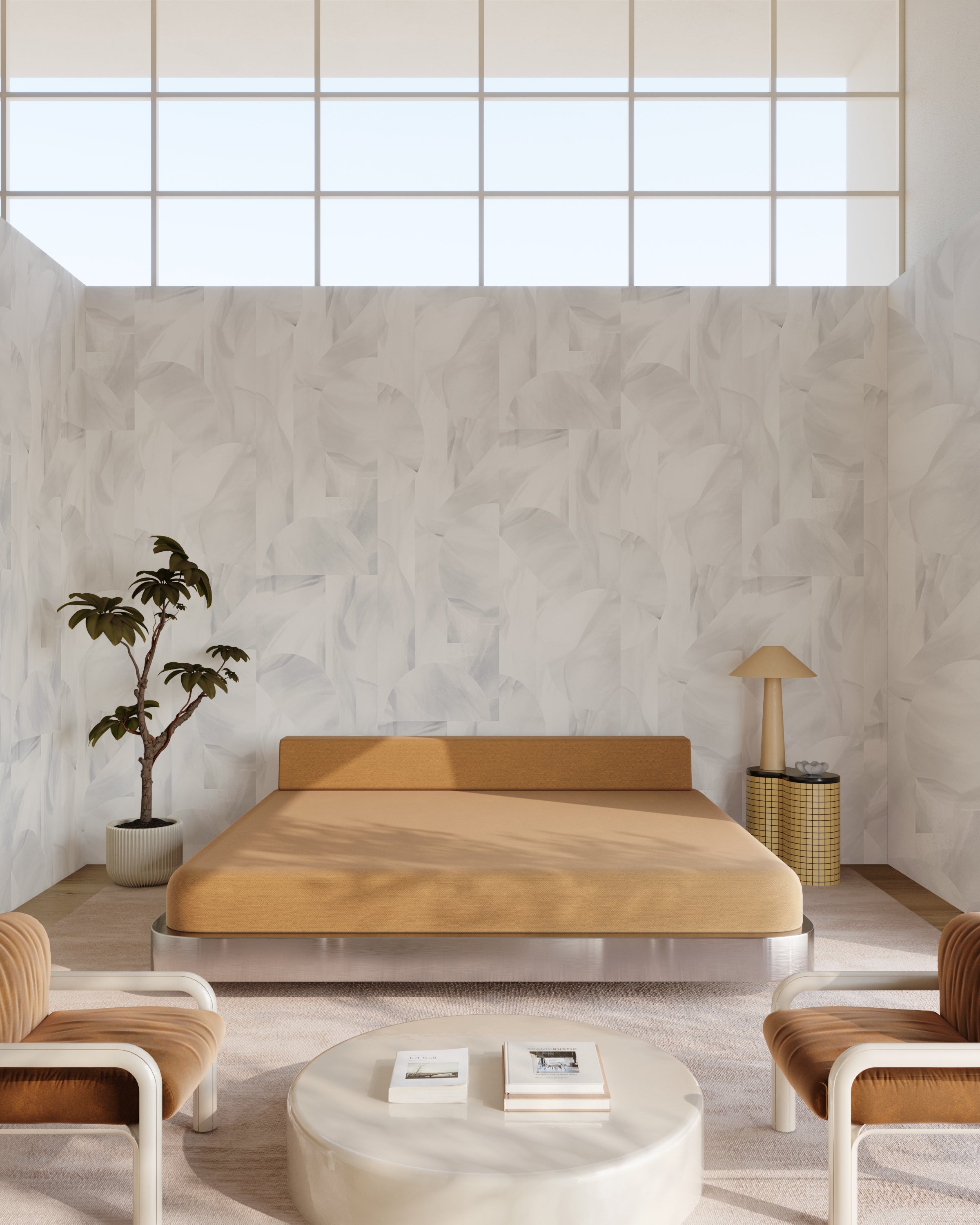 Onyx Rock© Wallpaper in Grey