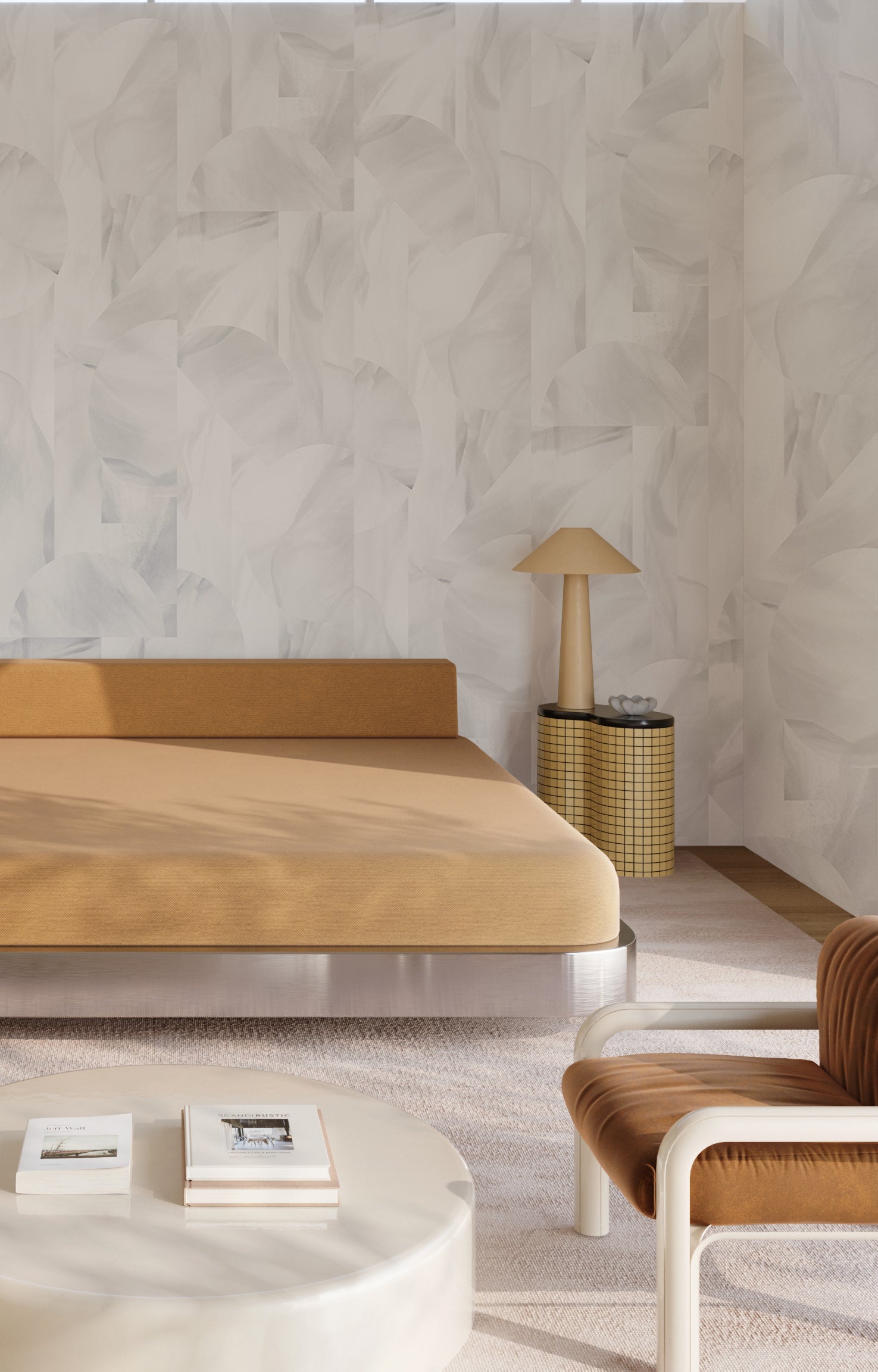 Onyx Rock© Wallpaper in Grey