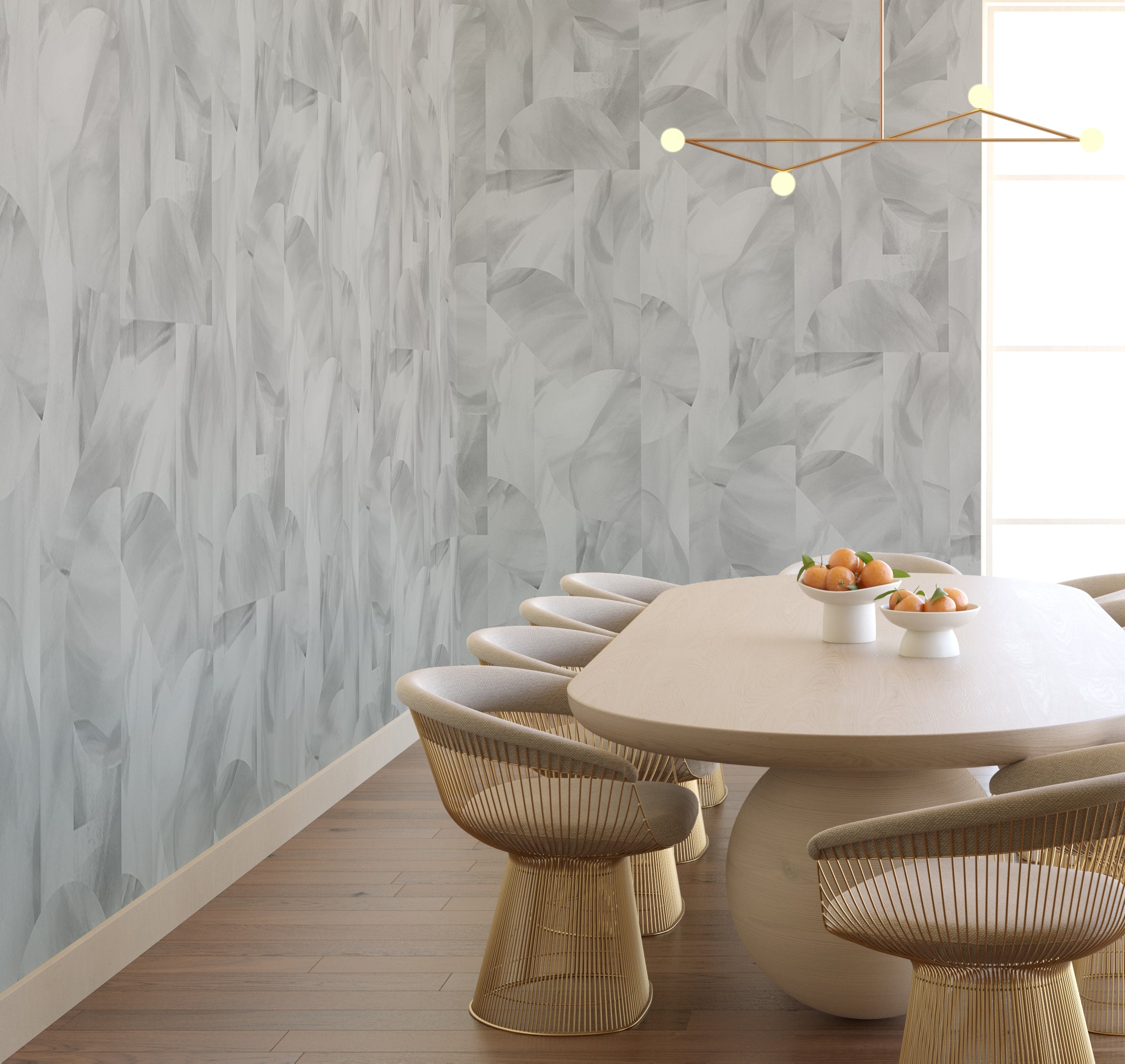 Onyx Rock© Wallpaper in Grey