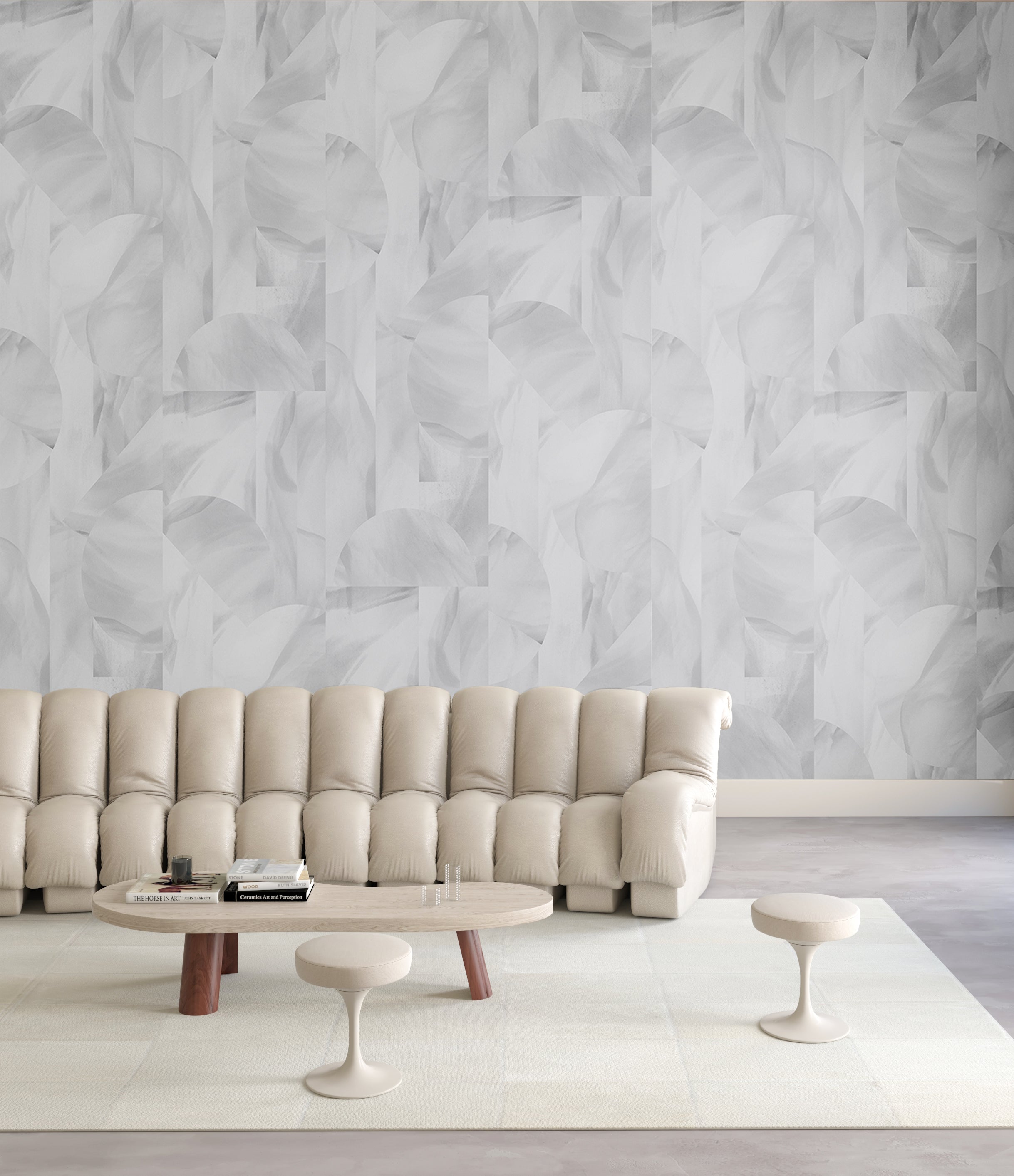 Onyx Rock© Wallpaper in Grey