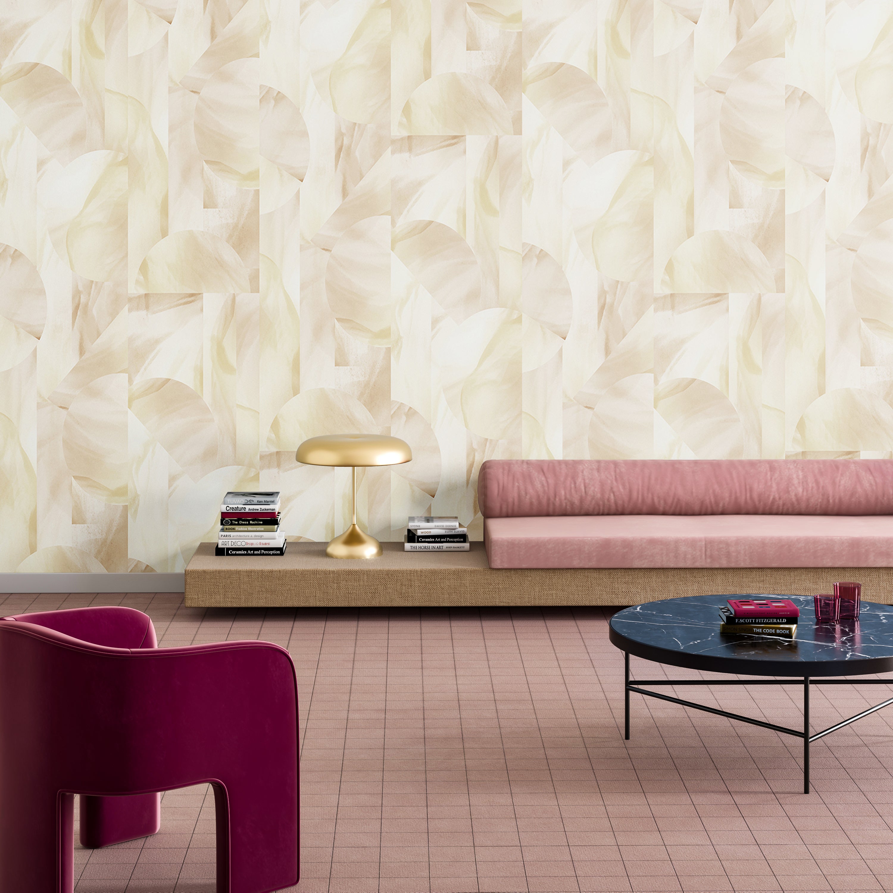 Onyx Rock© Wallpaper in Tan