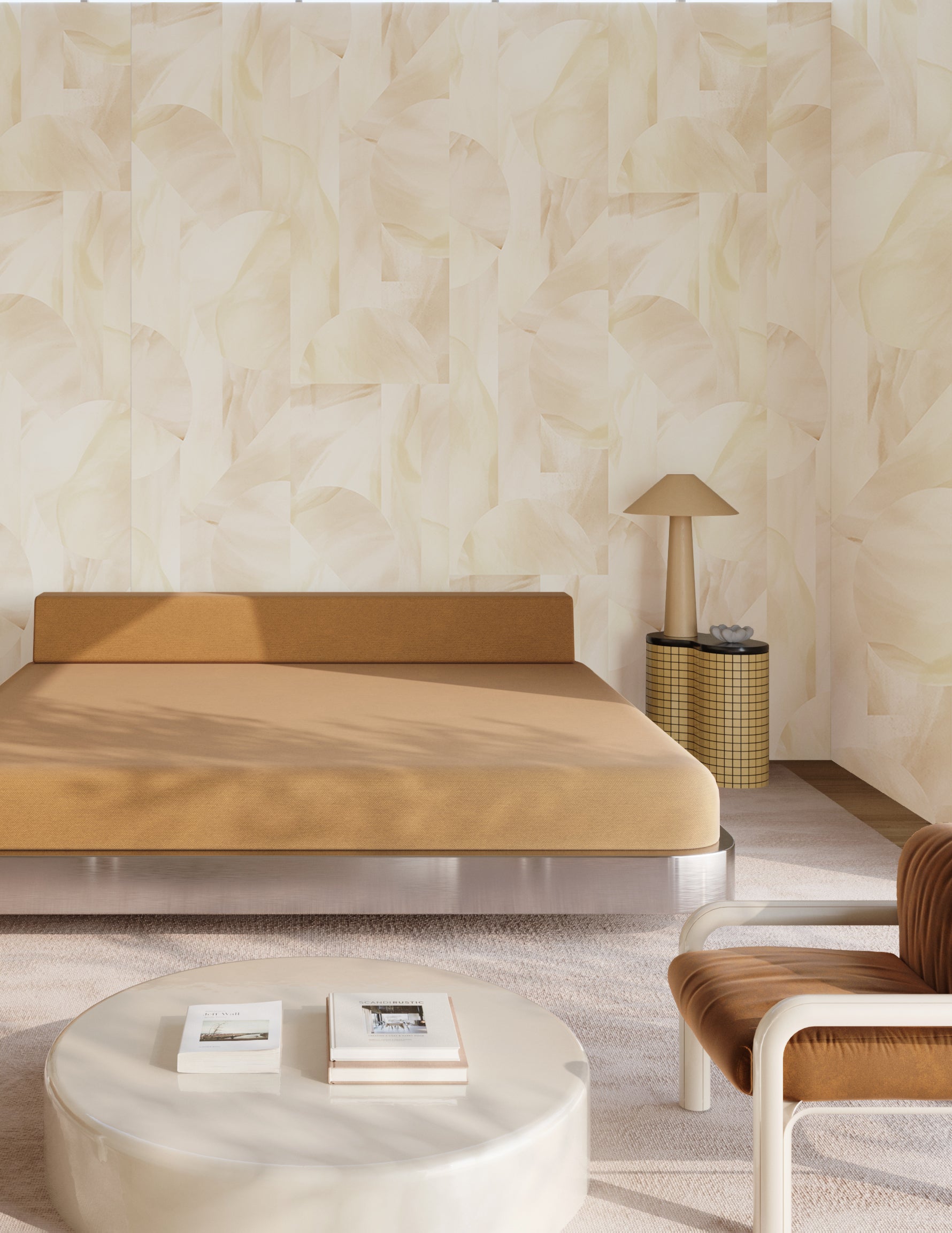 Onyx Rock© Wallpaper in Tan