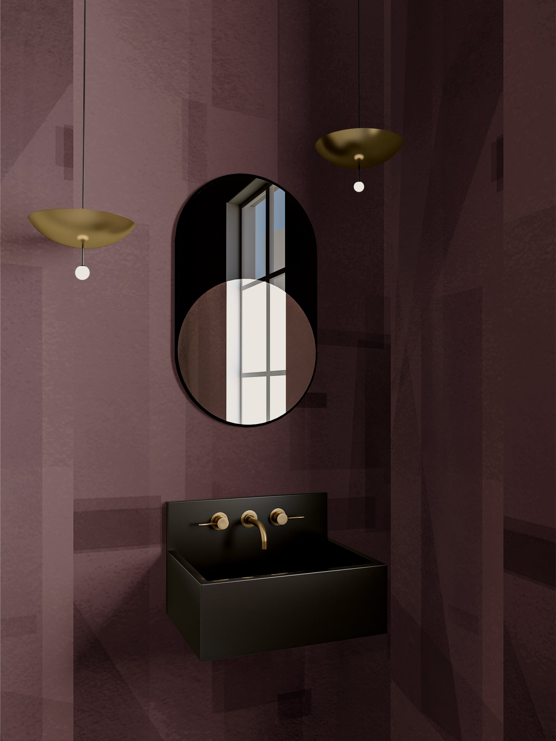 Papier Máché © Mural Wallpaper in Beet