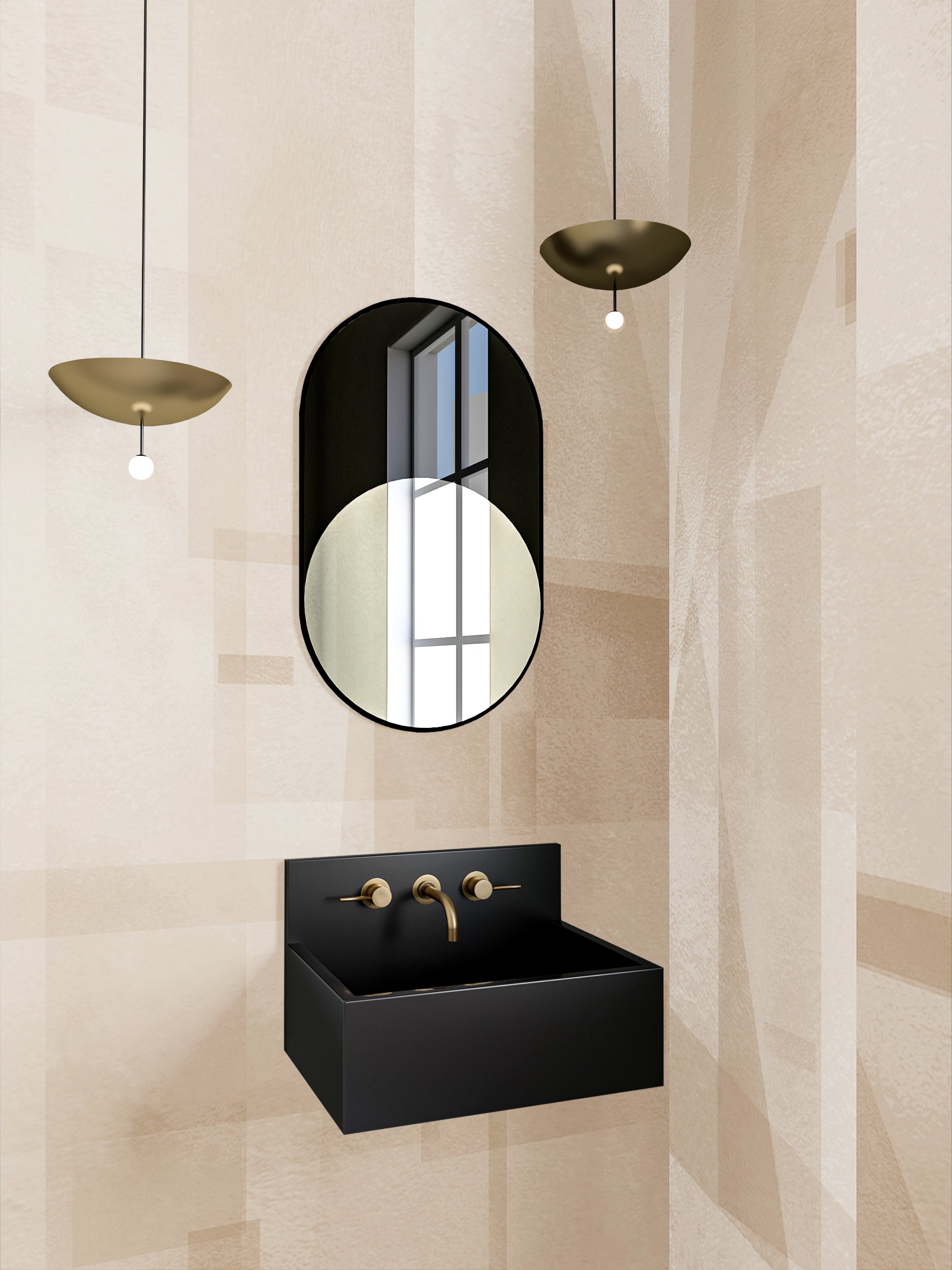 Papier Máché © Mural Wallpaper in Linen