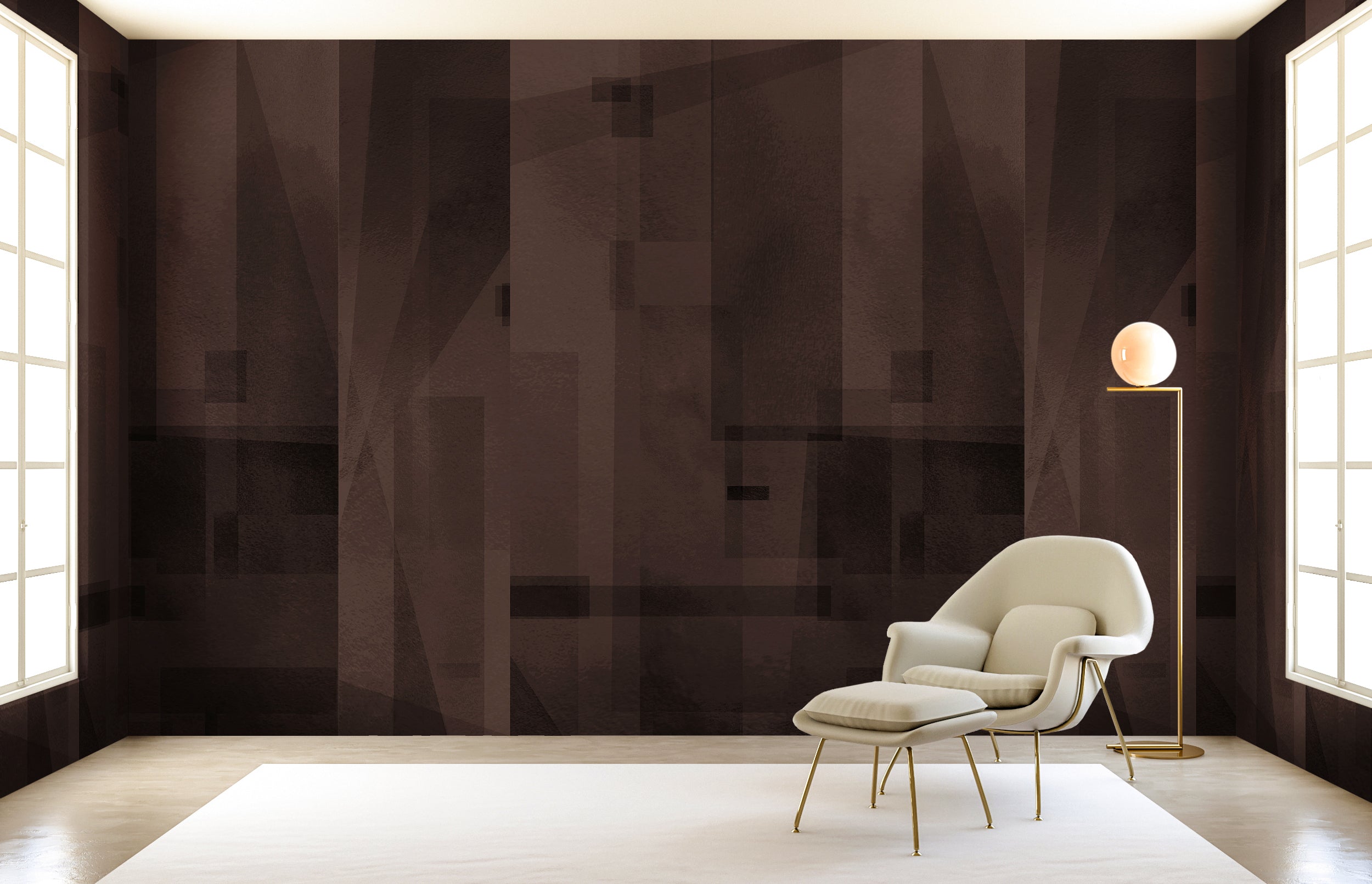 Papier Máché © Mural Wallpaper in Mocha