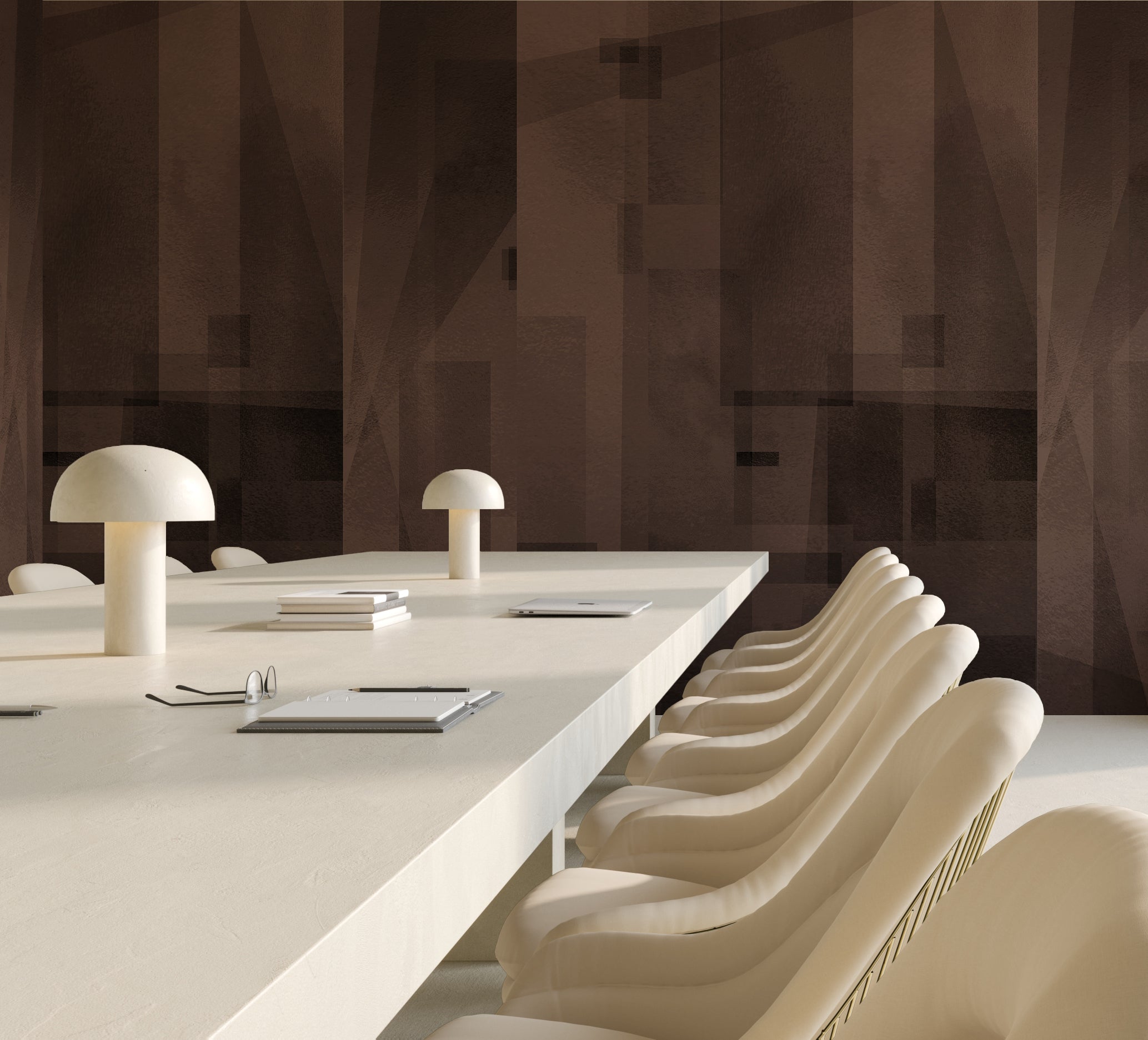 Papier Máché © Mural Wallpaper in Mocha