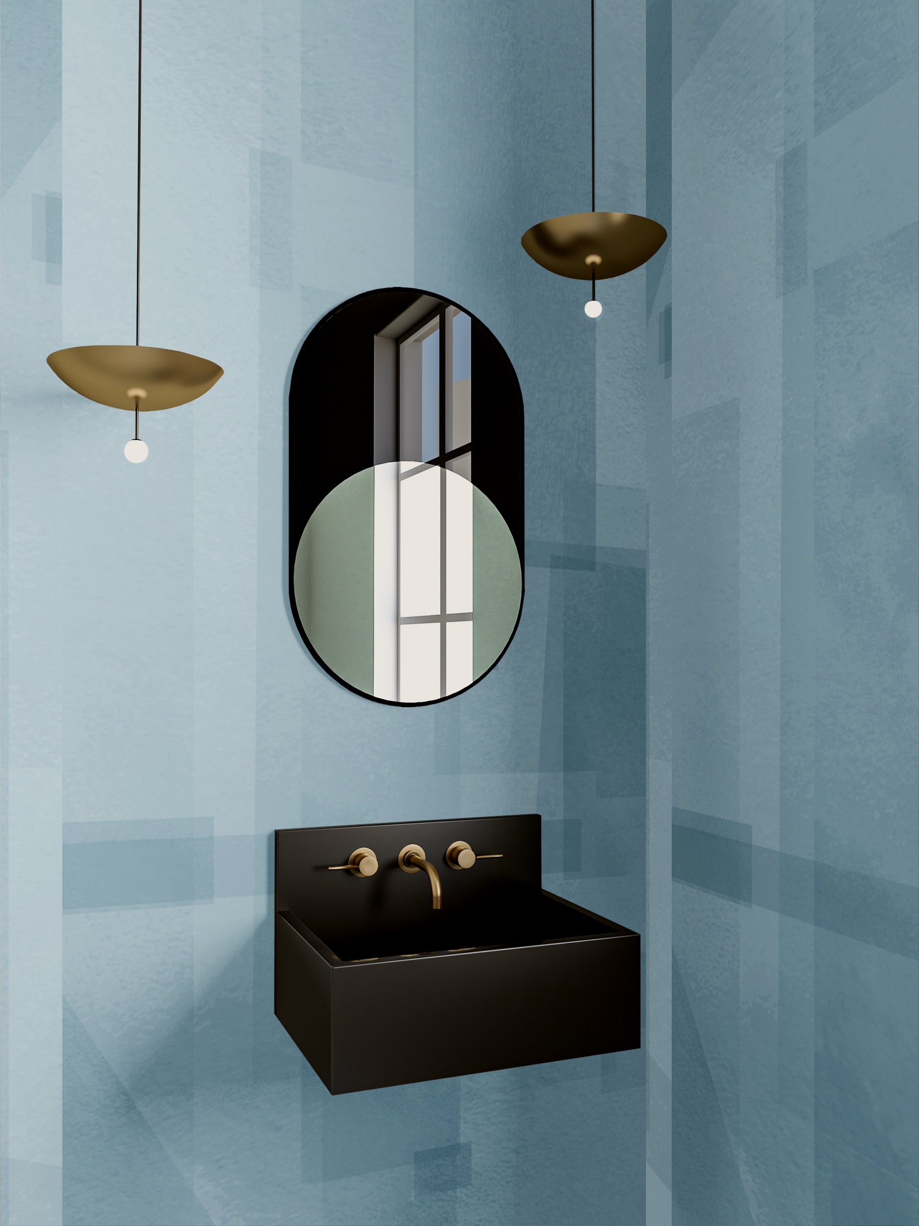 Papier Máché © Mural Wallpaper in Robin's Egg