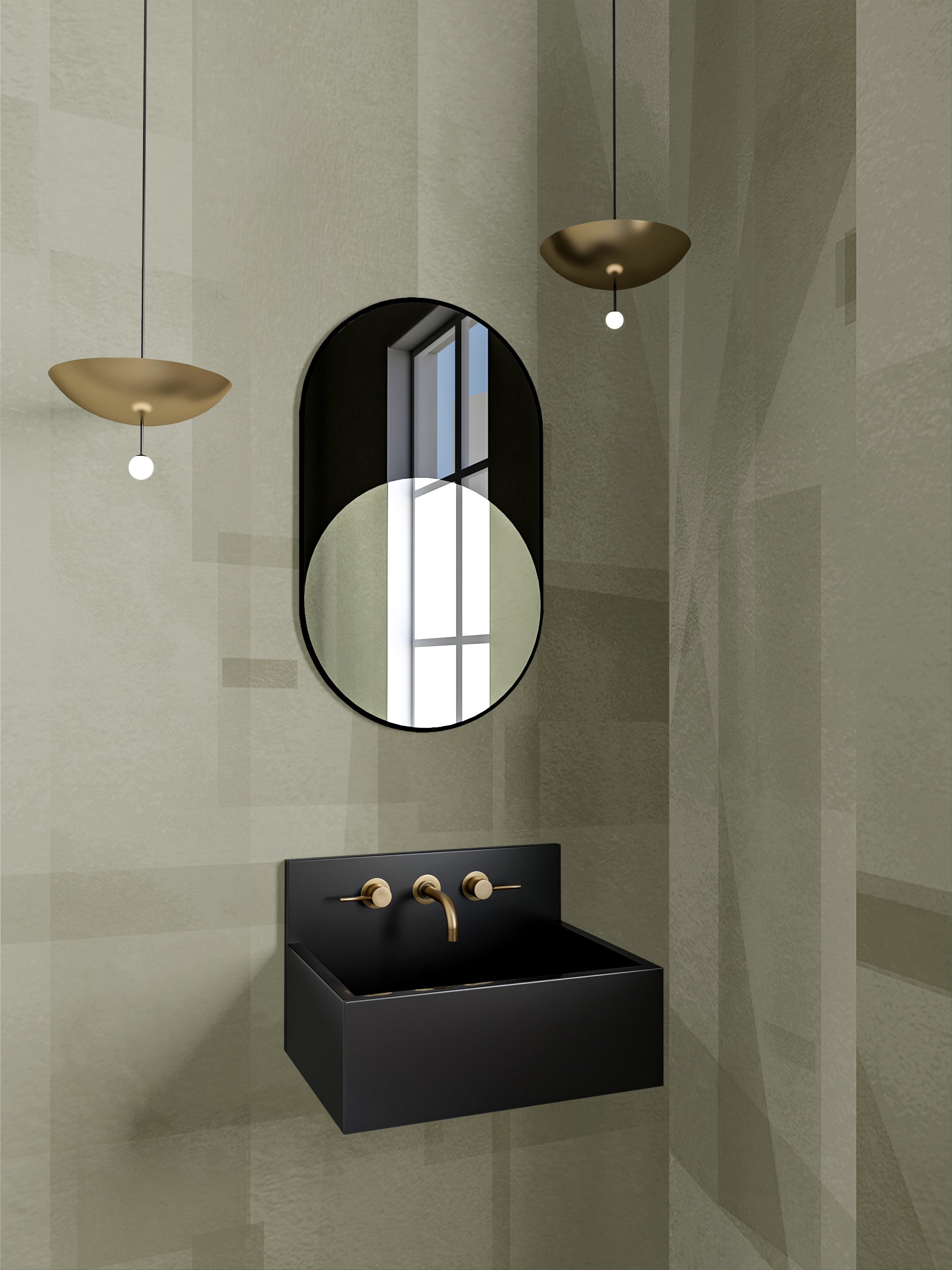 Papier Máché © Mural Wallpaper in Sage