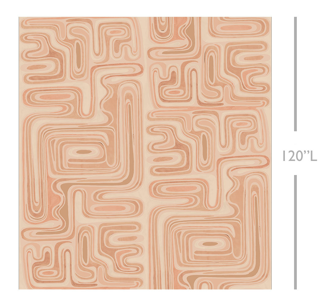 Playhouse© Mural Wallpaper in Clay