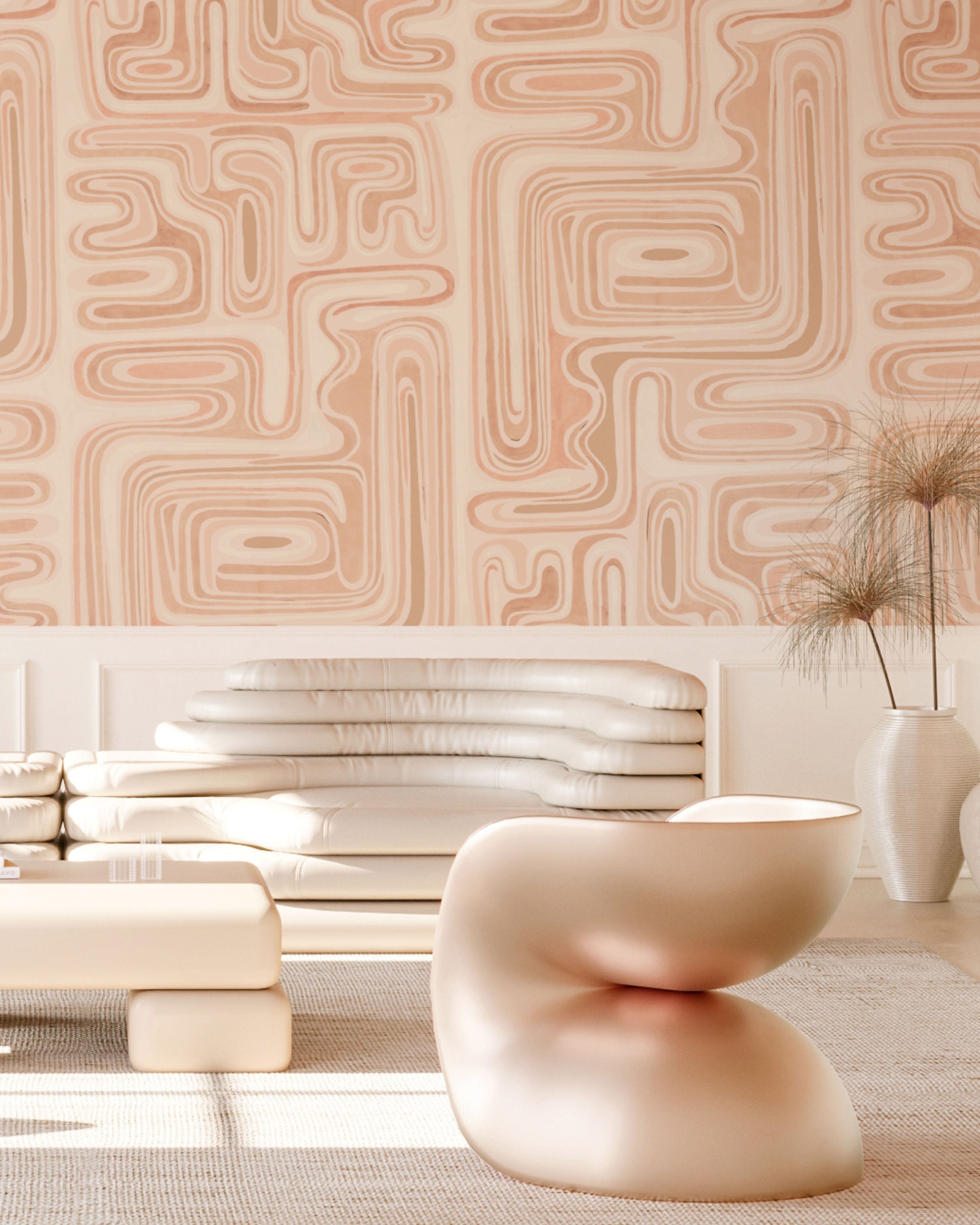 Playhouse© Mural Wallpaper in Clay