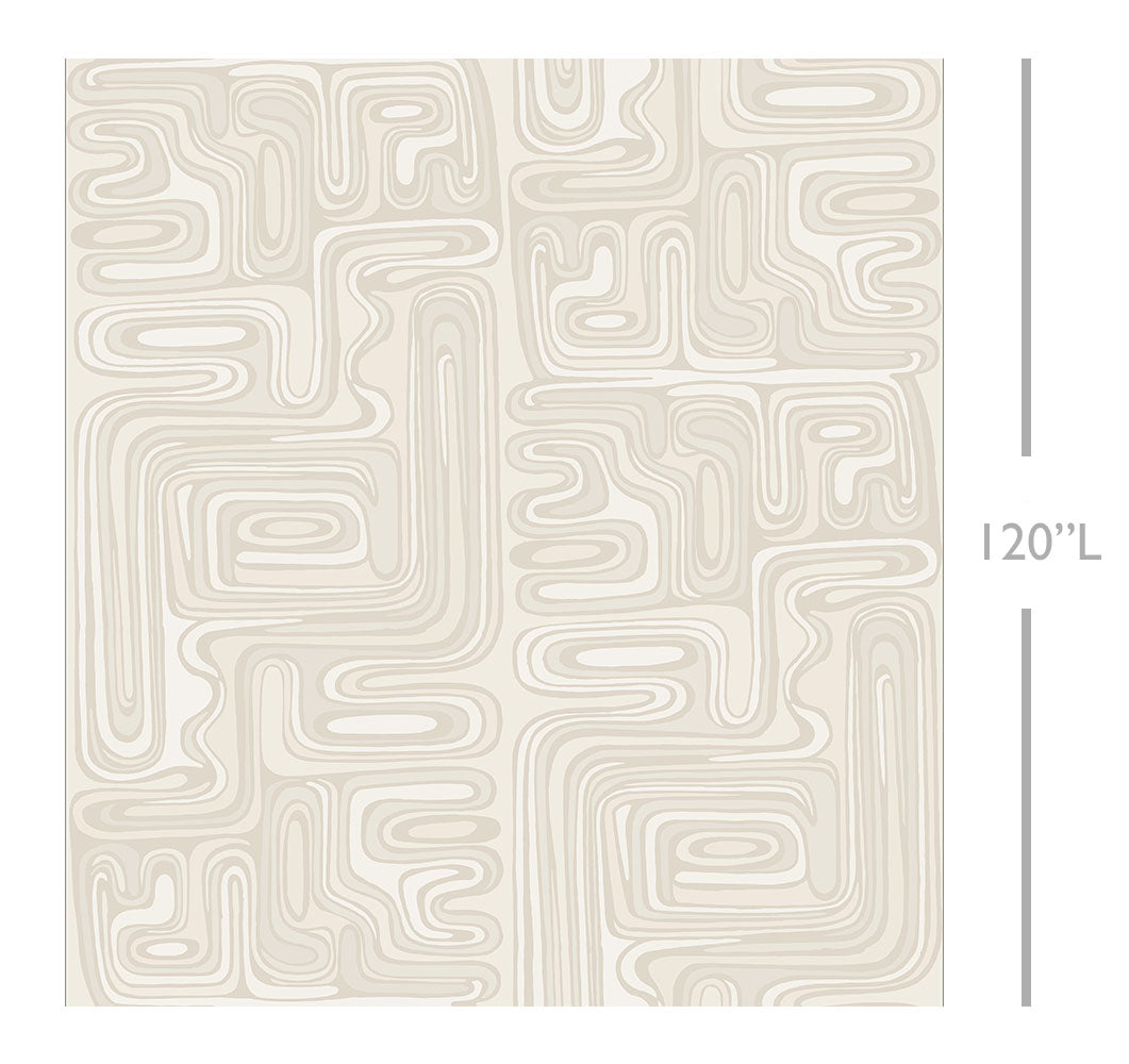 Playhouse© Mural Wallpaper in Putty