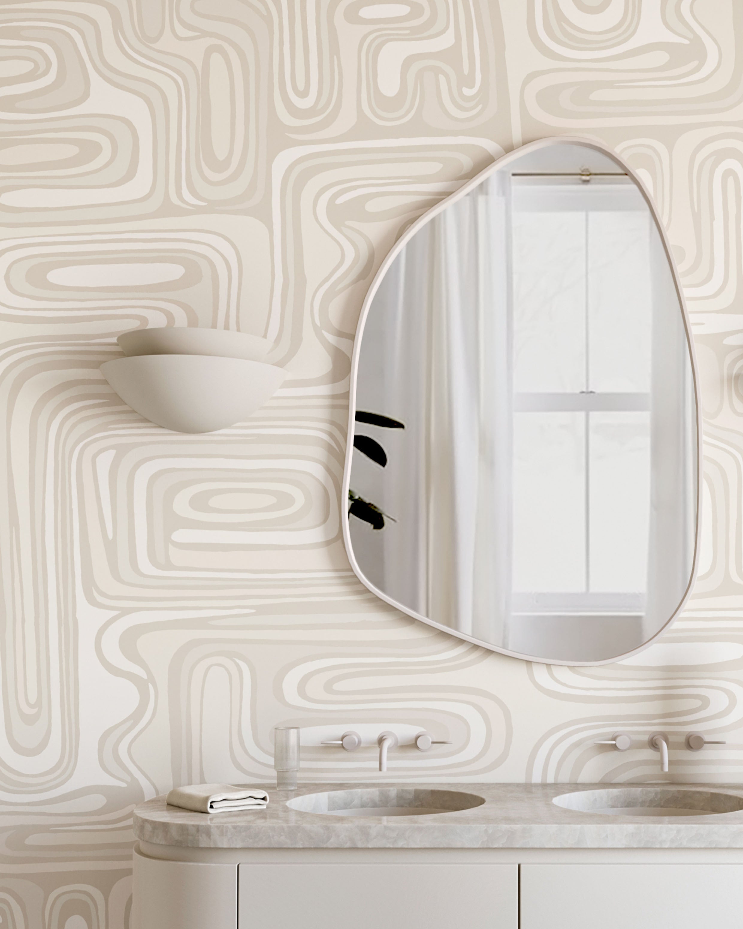 Playhouse© Mural Wallpaper in Putty