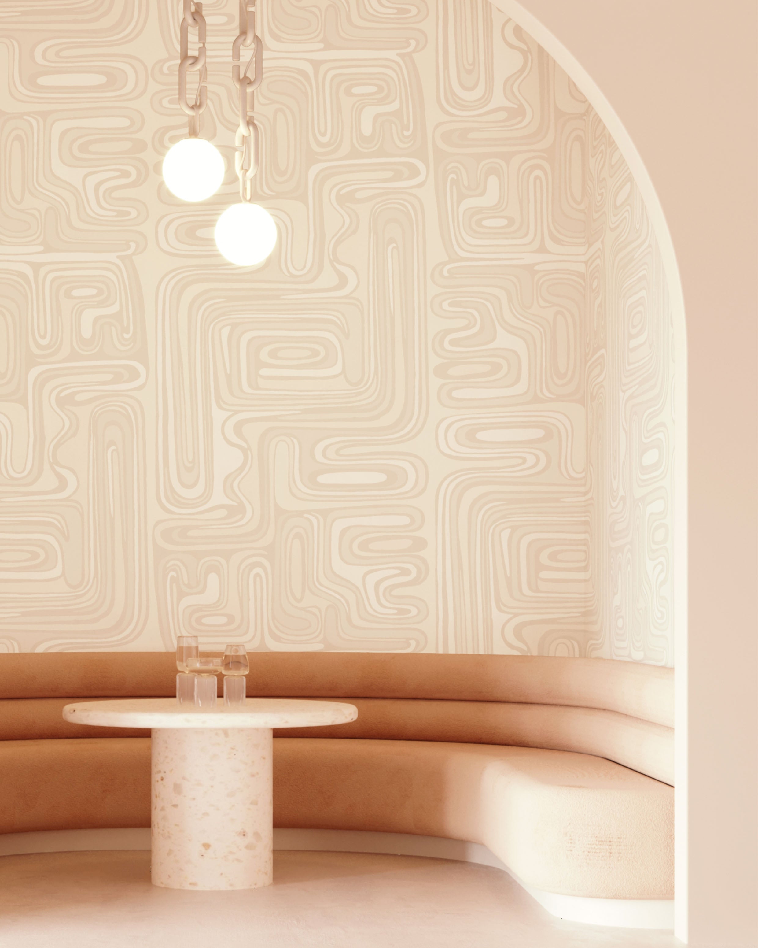 Playhouse© Mural Wallpaper in Putty